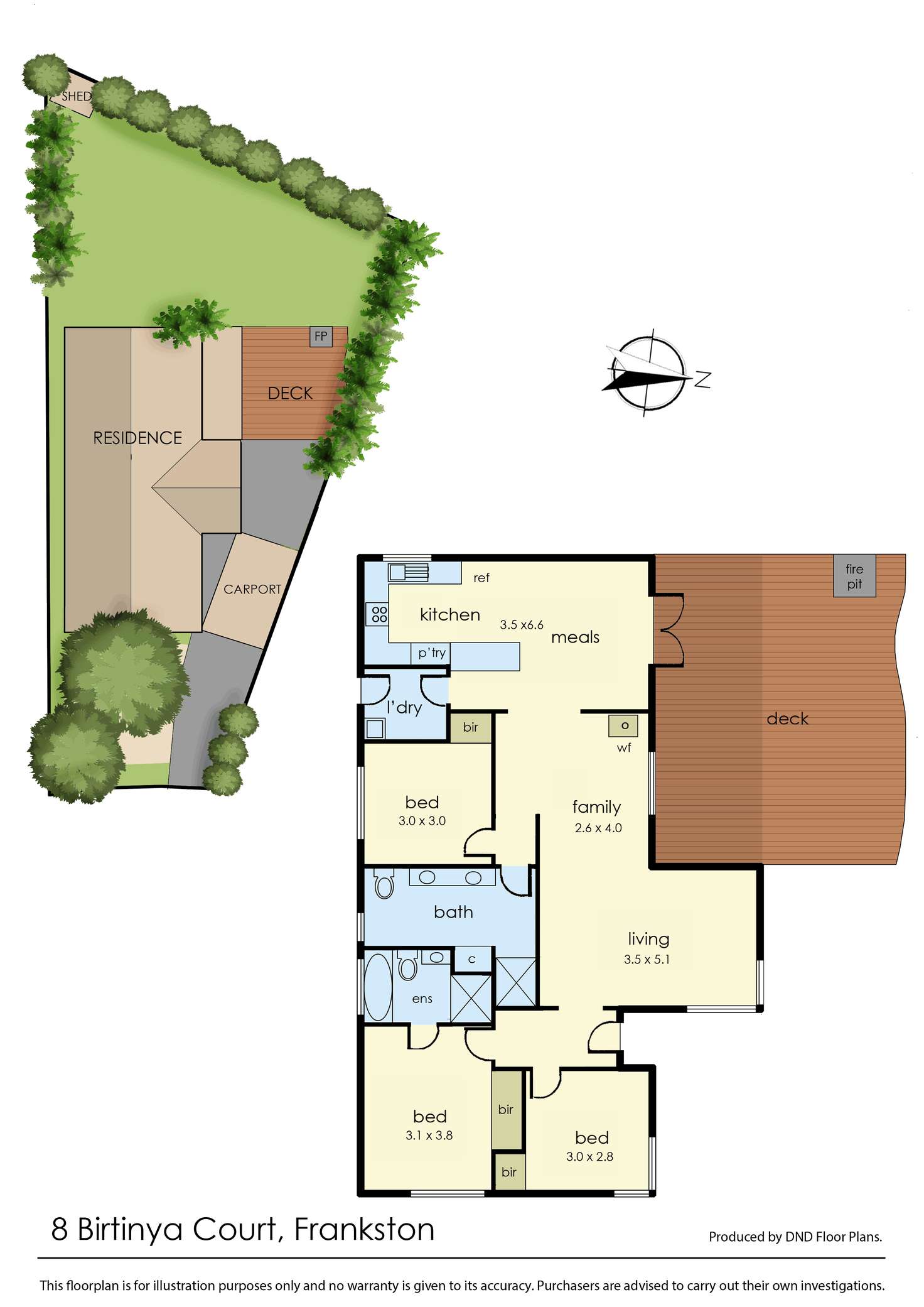 Floorplan of Homely house listing, 8 Birtinya Court, Frankston VIC 3199