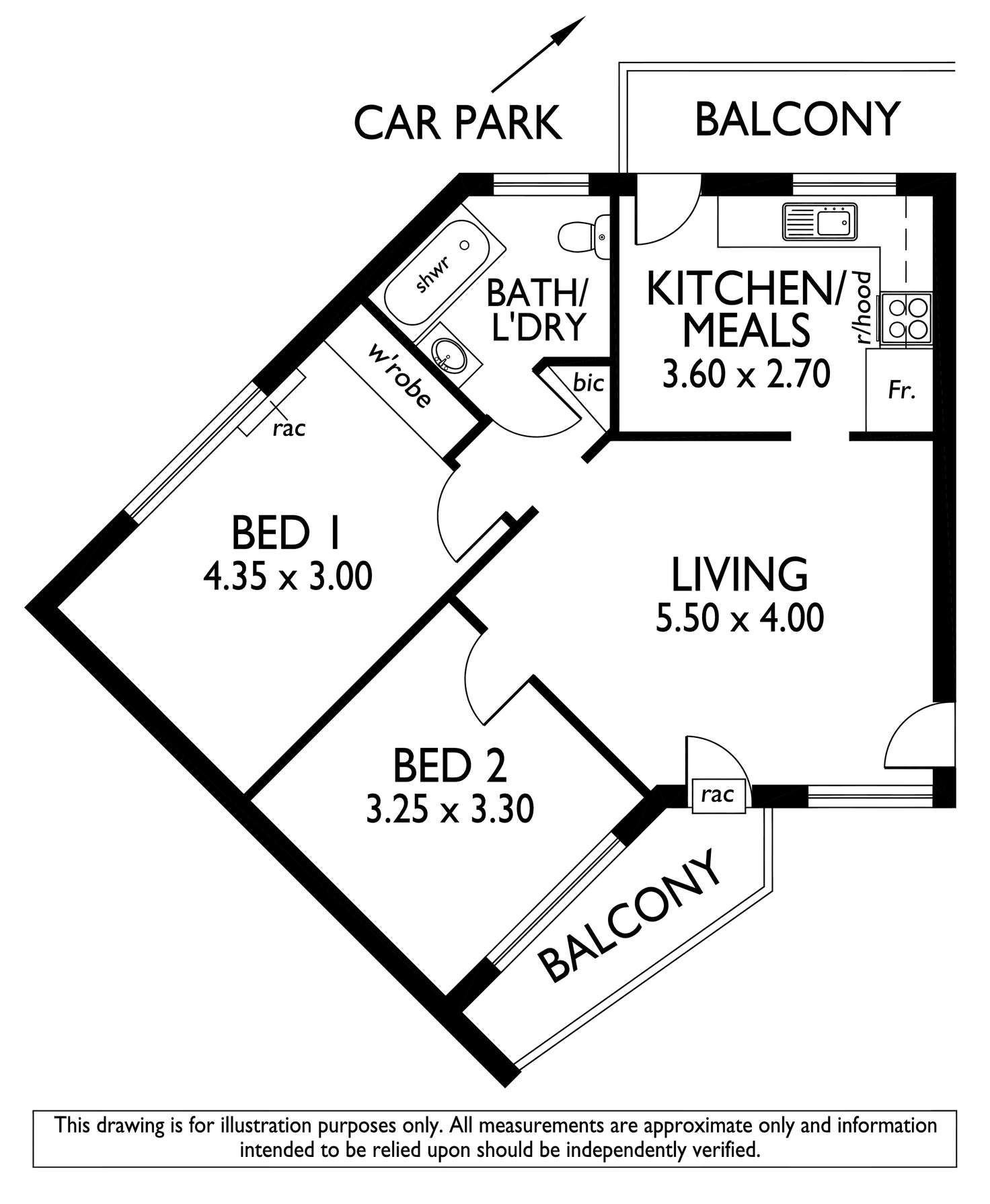 Floorplan of Homely unit listing, 14/151 Anzac Highway, Kurralta Park SA 5037