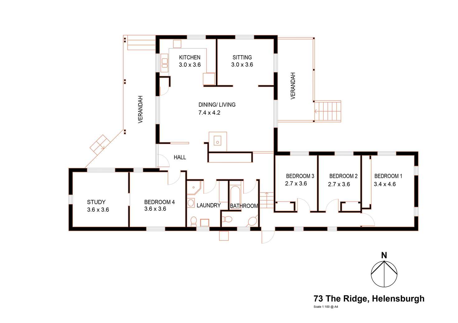 Floorplan of Homely house listing, 73 The Ridge, Helensburgh NSW 2508