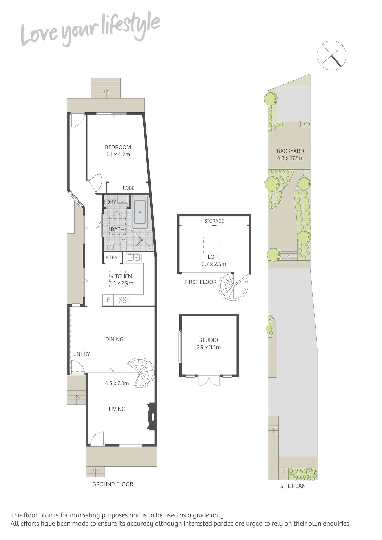 Floorplan of Homely house listing, 13 Devine Street, Erskineville NSW 2043