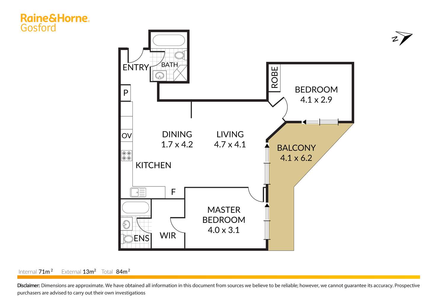 Floorplan of Homely unit listing, 3/293-295 Mann Street, Gosford NSW 2250