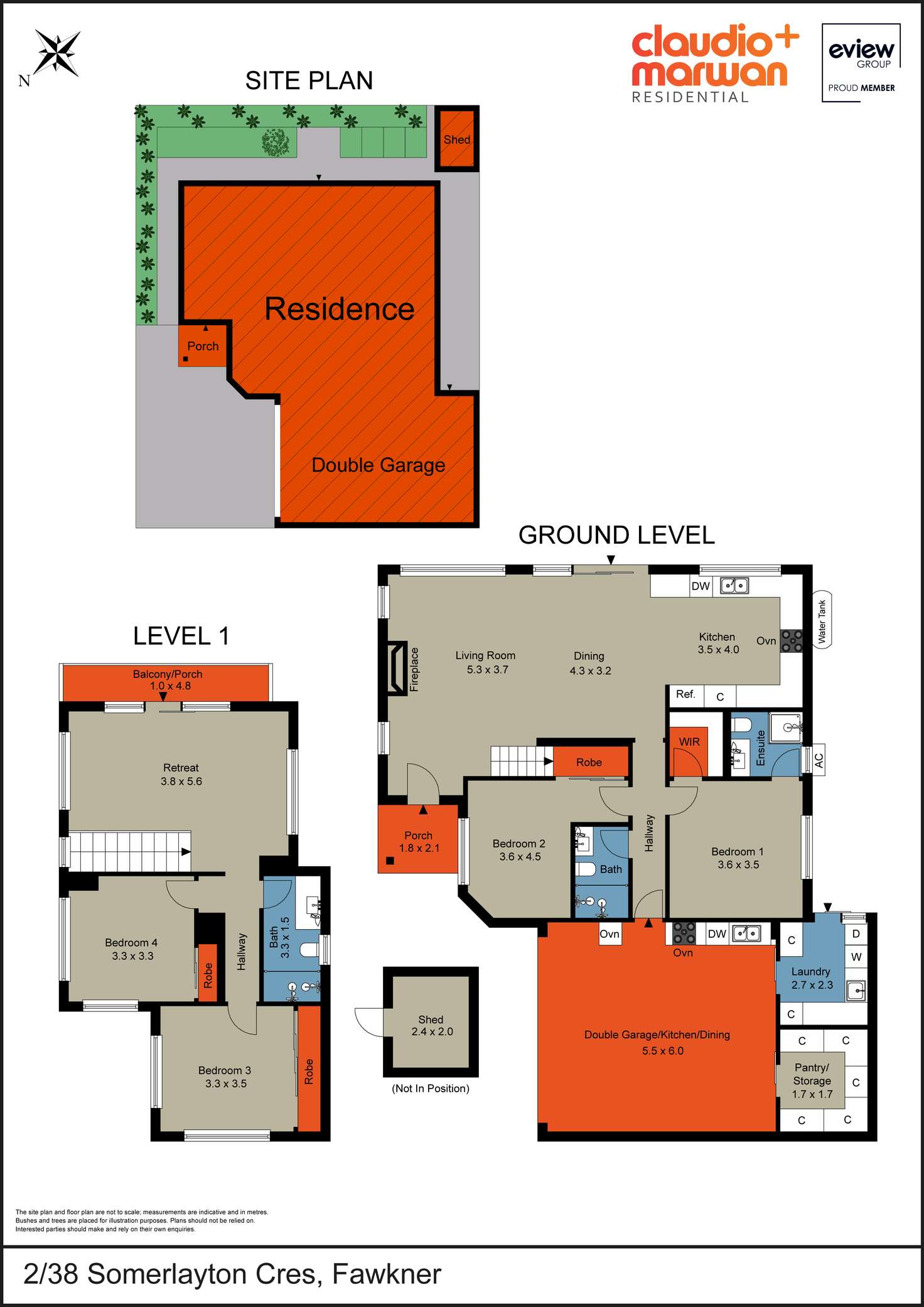 Floorplan of Homely townhouse listing, 2/38 Somerlayton Crescent, Fawkner VIC 3060