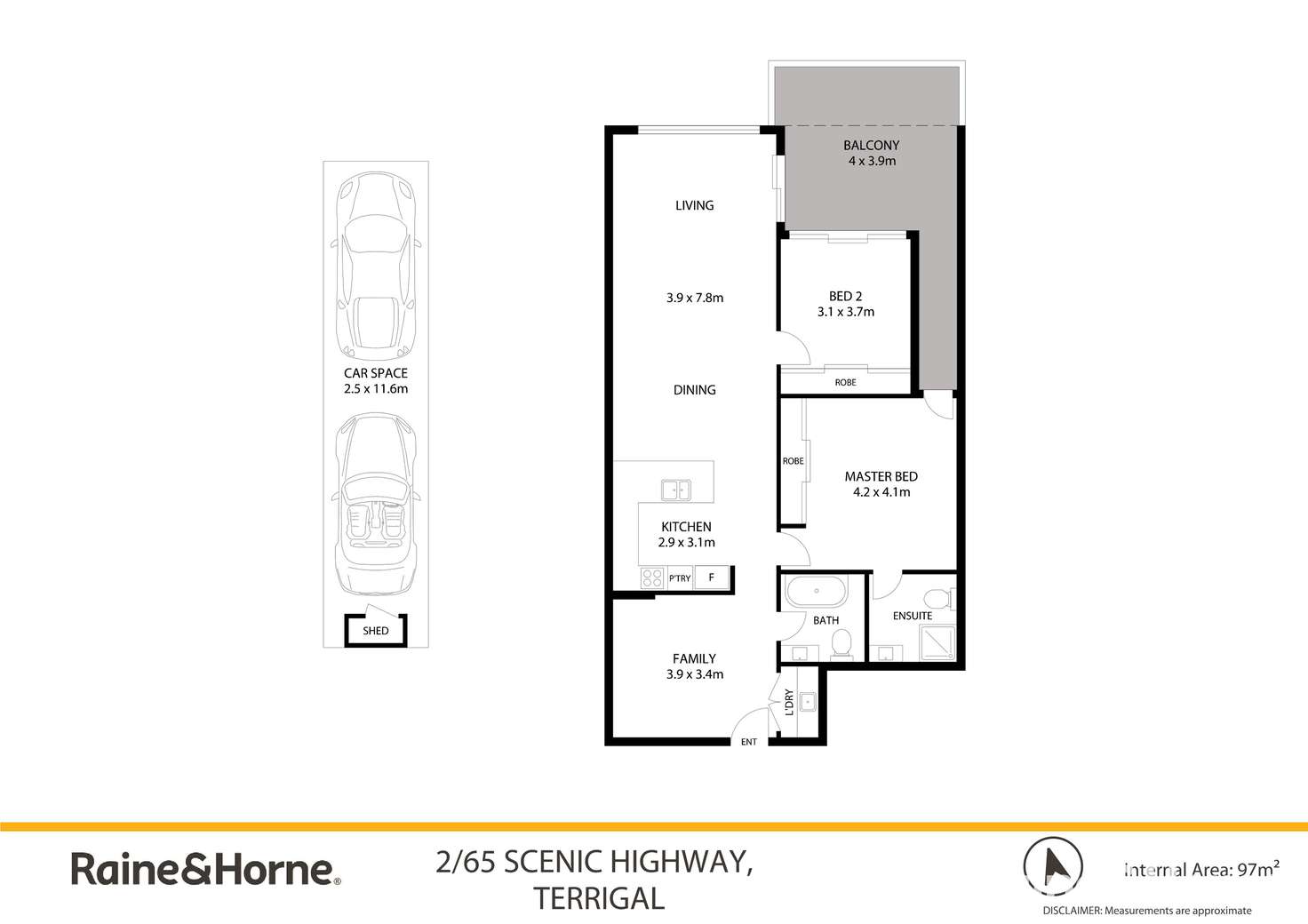Floorplan of Homely unit listing, 2/65 Scenic Highway, Terrigal NSW 2260