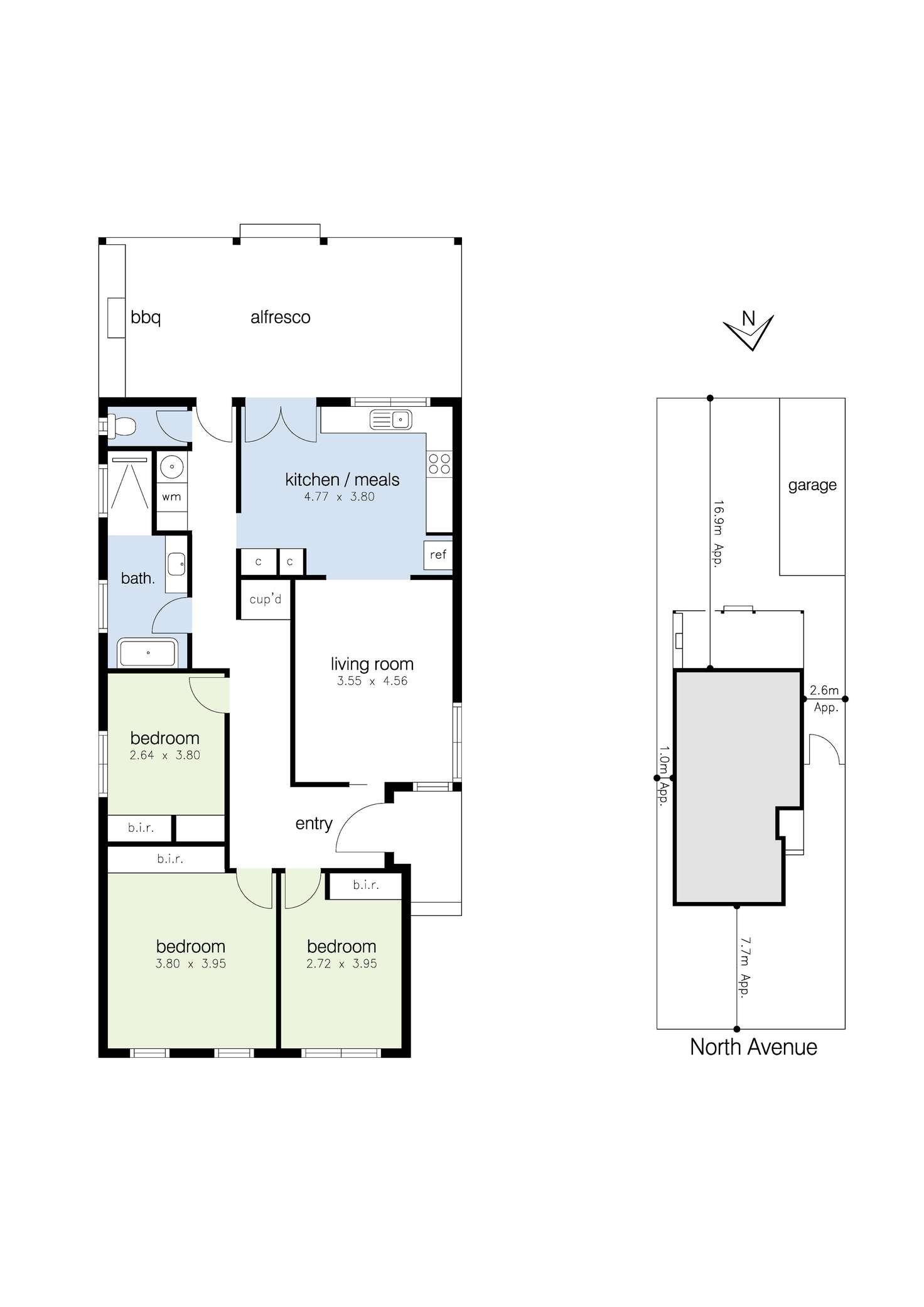 Floorplan of Homely house listing, 7 North Avenue, Altona Meadows VIC 3028