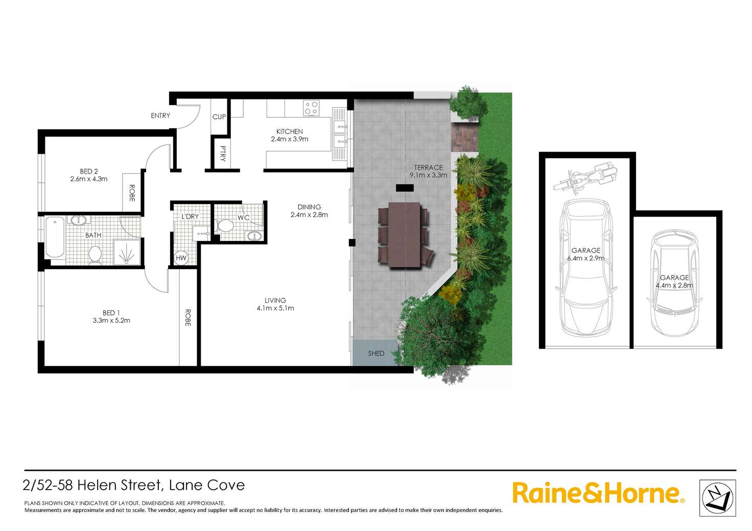 Floorplan of Homely apartment listing, 2/52-58 Helen Street, Lane Cove NSW 2066