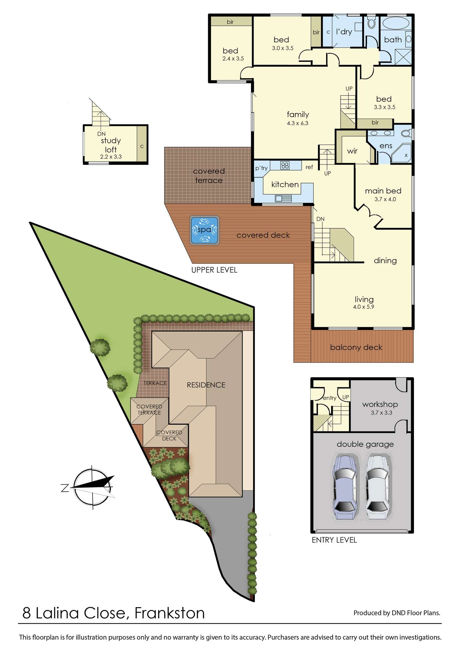 Floorplan of Homely house listing, 8 Lalina Close, Frankston VIC 3199