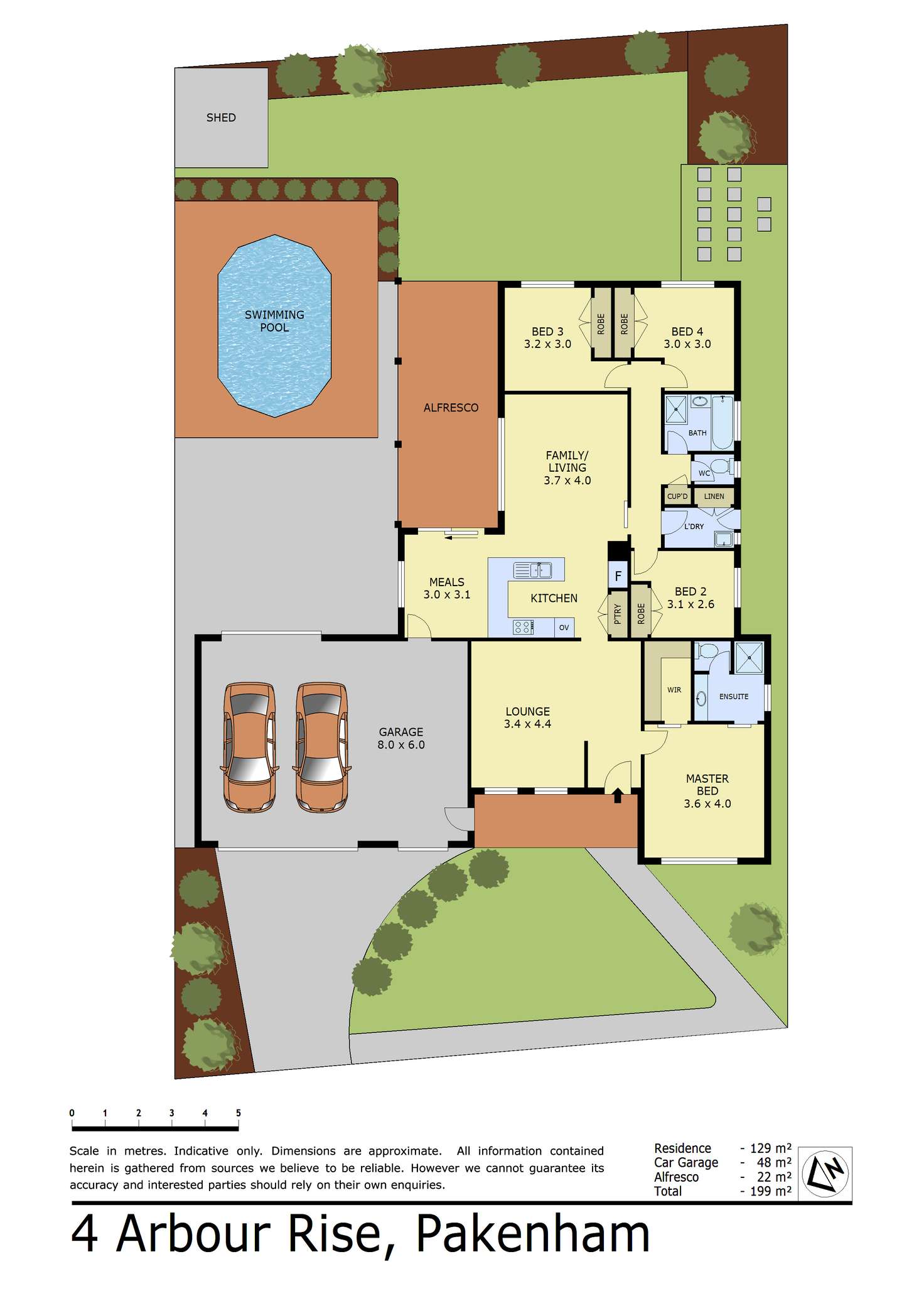 Floorplan of Homely house listing, 4 Arbour Rise, Pakenham VIC 3810