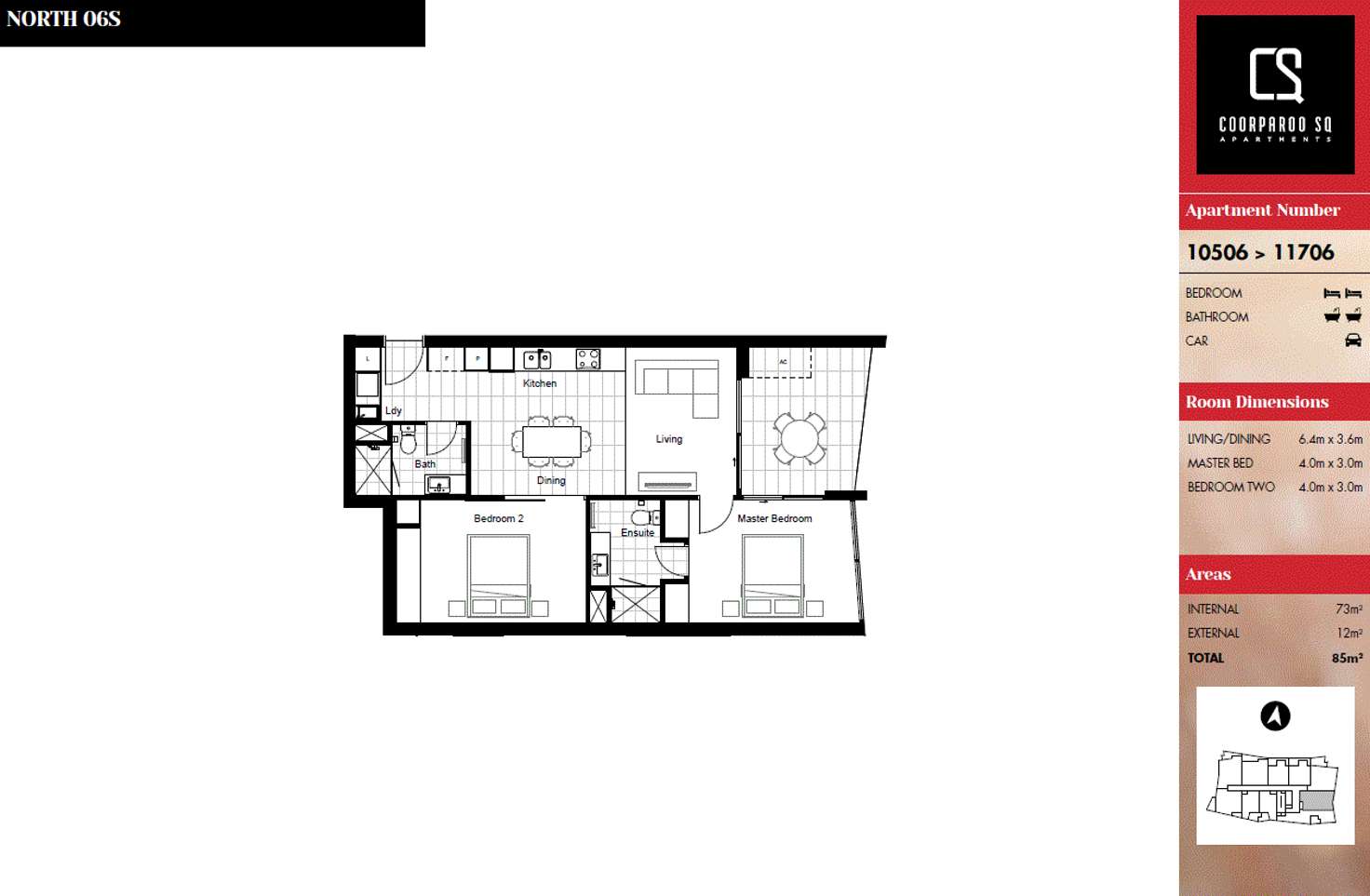 Floorplan of Homely apartment listing, 11706/300 Old Cleveland rd, Coorparoo QLD 4151