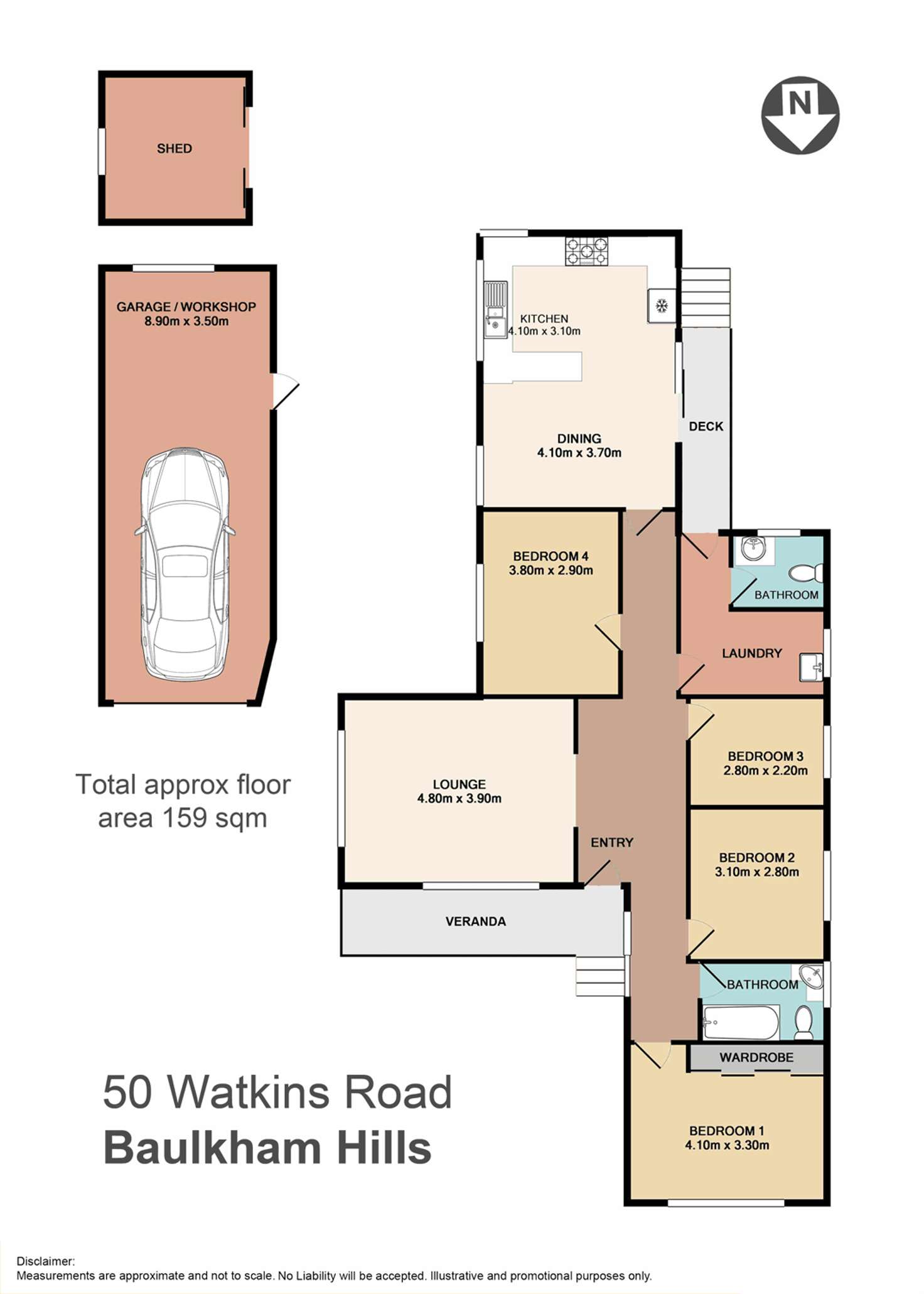 Floorplan of Homely house listing, 50 Watkins Road, Baulkham Hills NSW 2153