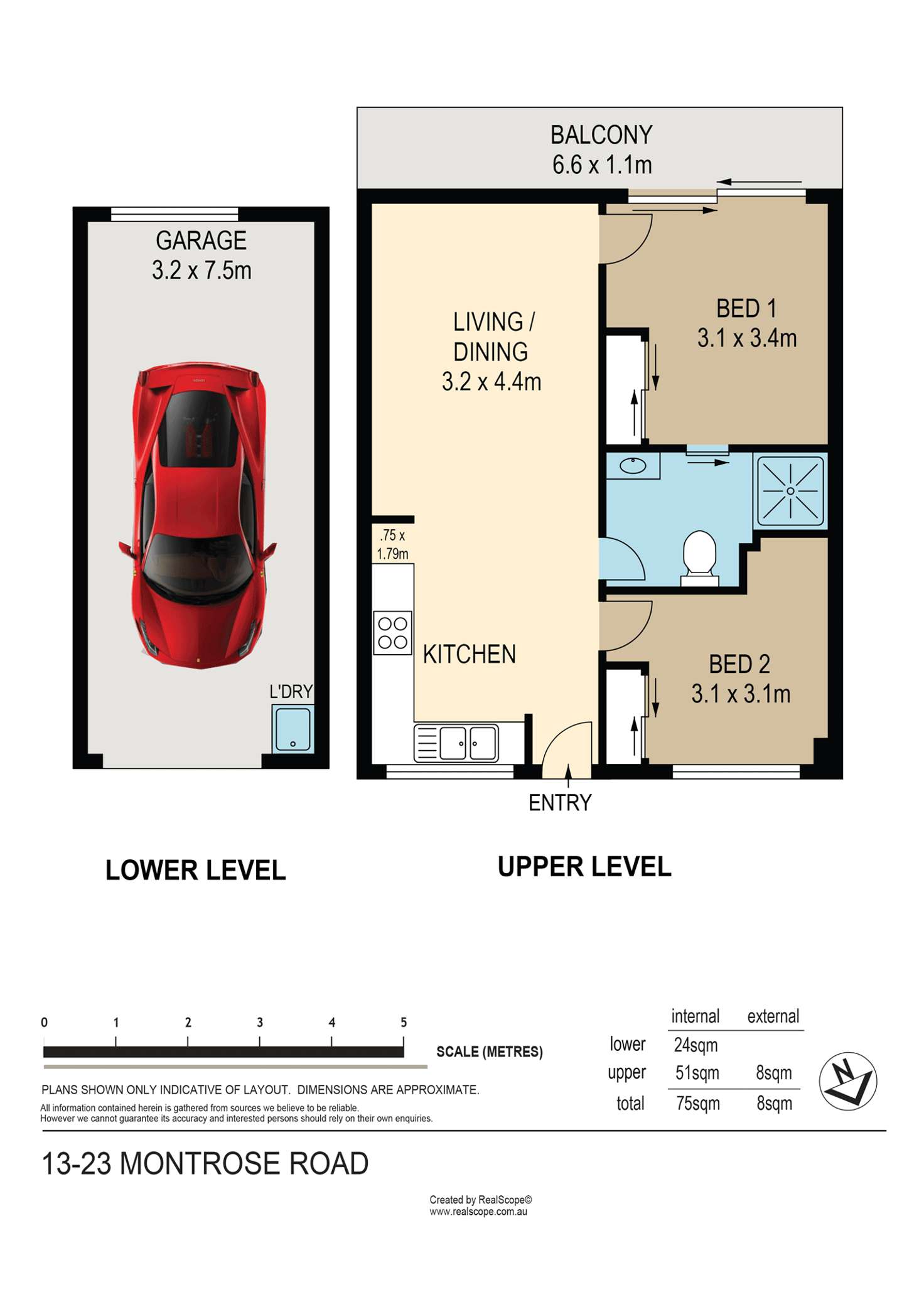 Floorplan of Homely unit listing, 13/23 Montrose Road, Taringa QLD 4068