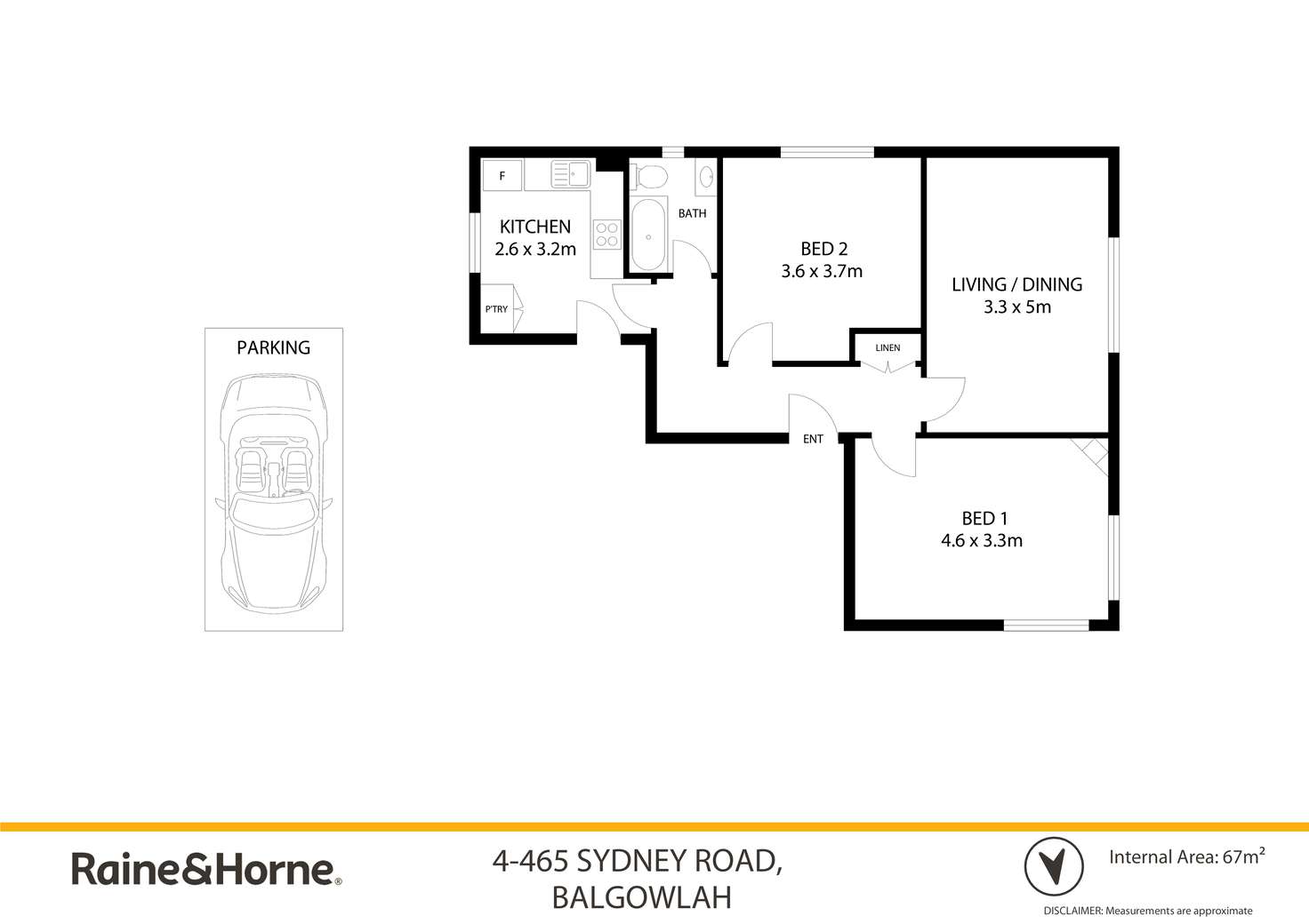 Floorplan of Homely unit listing, 4/465 Sydney Road, Balgowlah NSW 2093