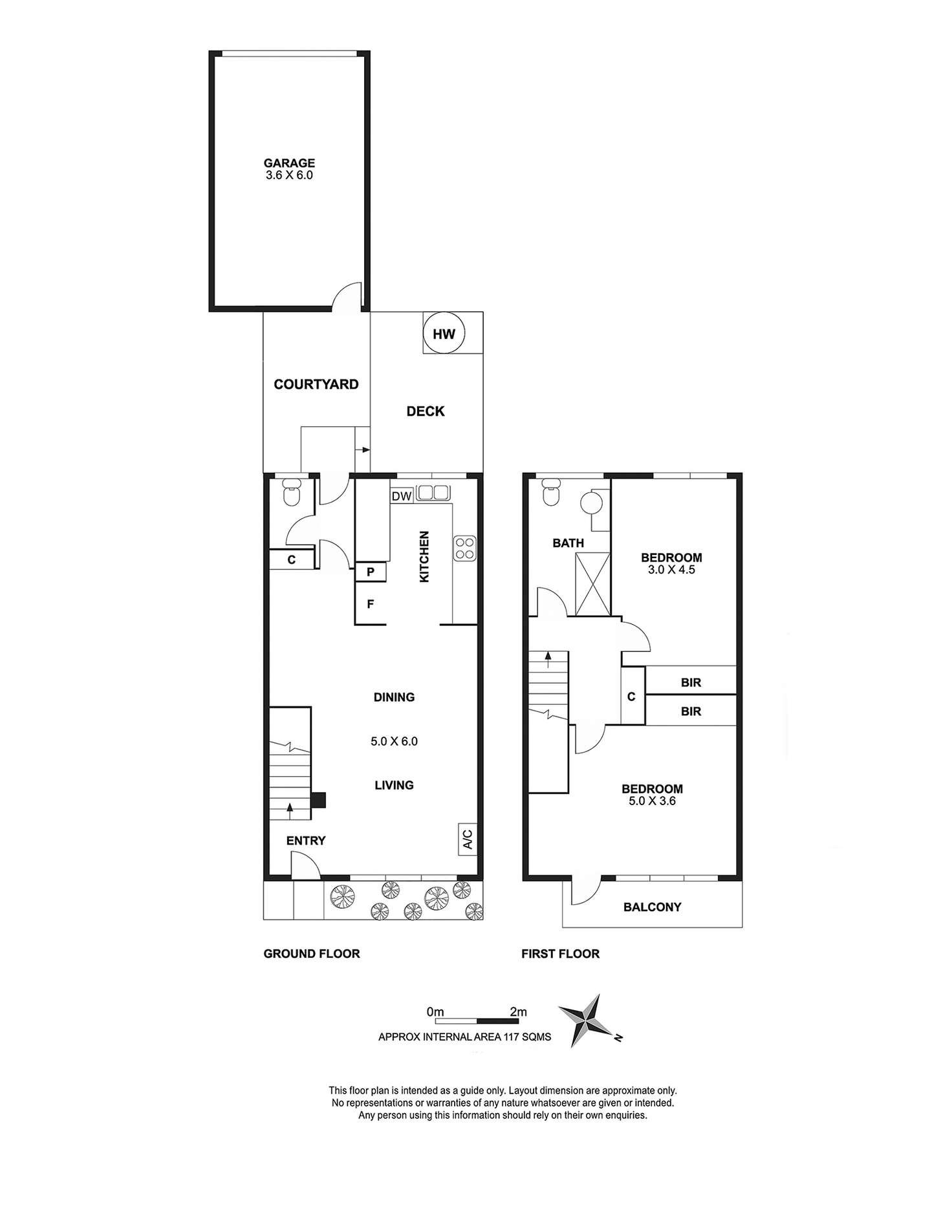 Floorplan of Homely townhouse listing, 6/1 Mabel Street, Ivanhoe VIC 3079