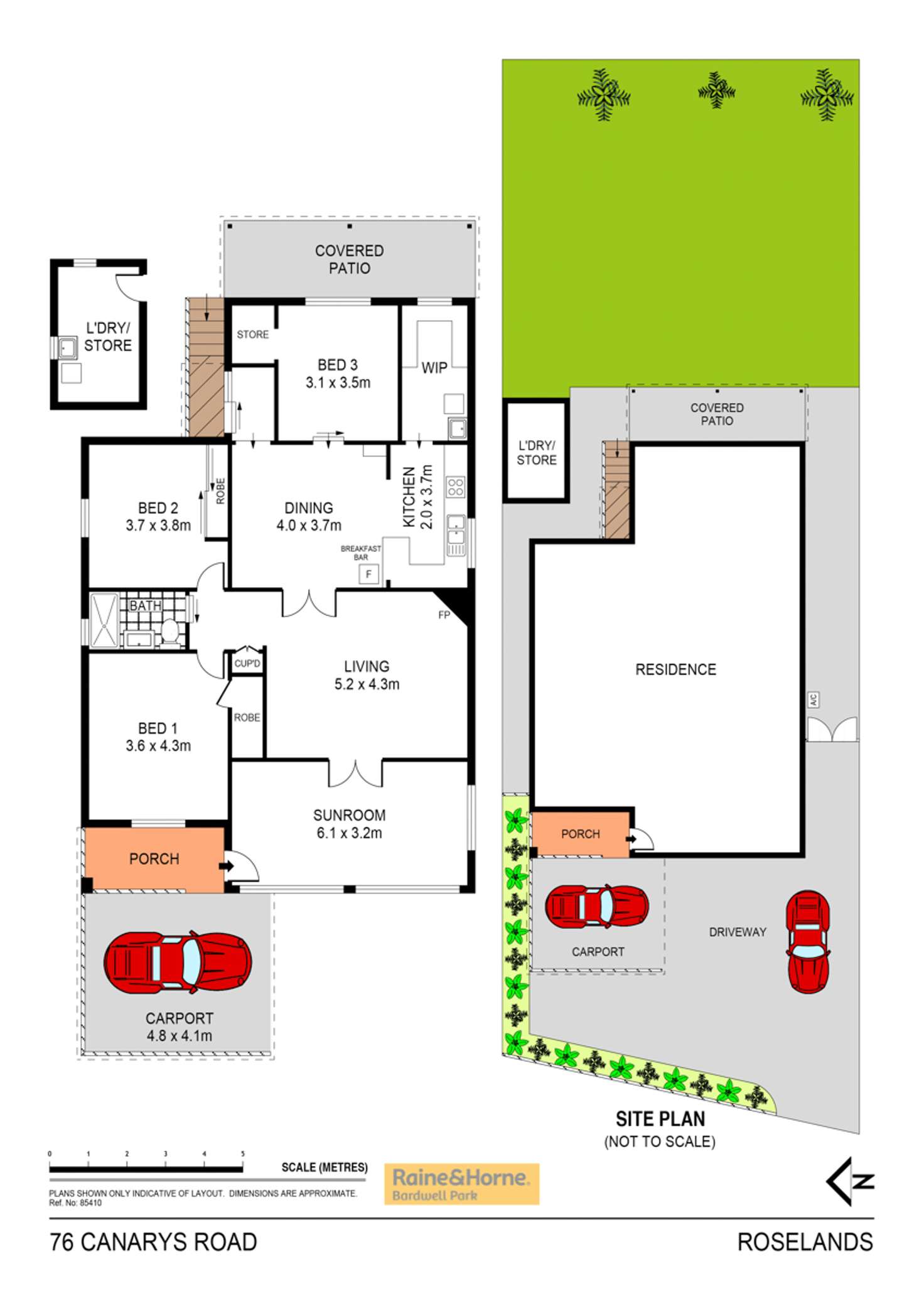 Floorplan of Homely house listing, 76 Canarys Road, Roselands NSW 2196