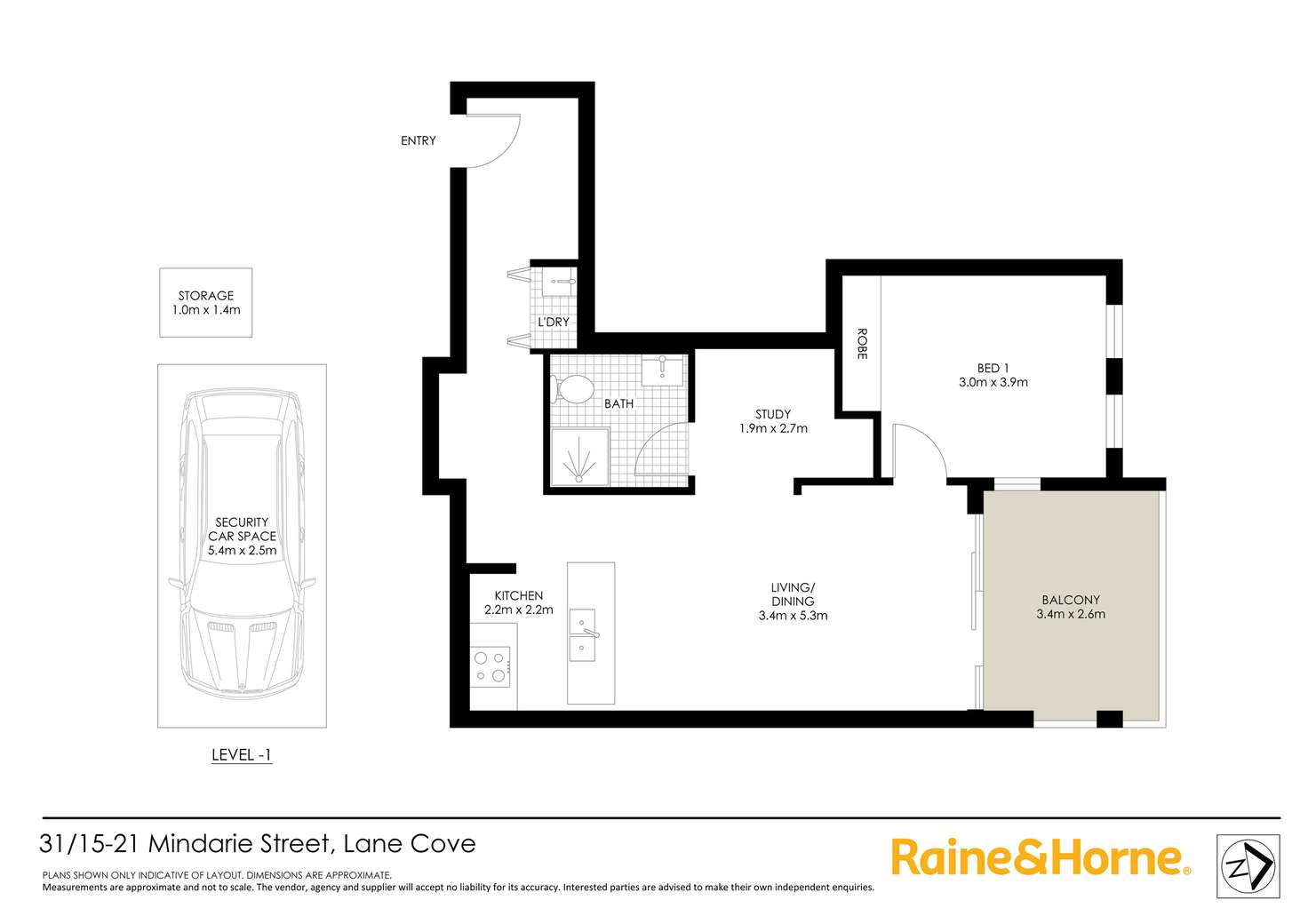 Floorplan of Homely apartment listing, 31/15-21 Mindarie Street, Lane Cove NSW 2066