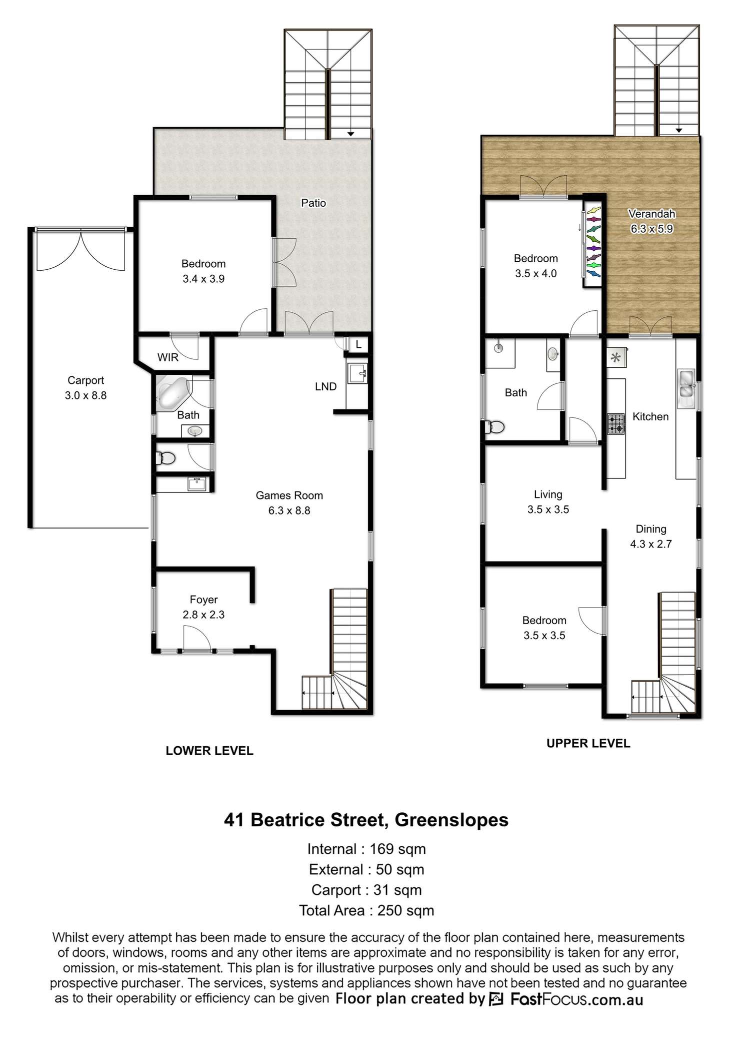 Floorplan of Homely house listing, 41 Beatrice Street, Greenslopes QLD 4120