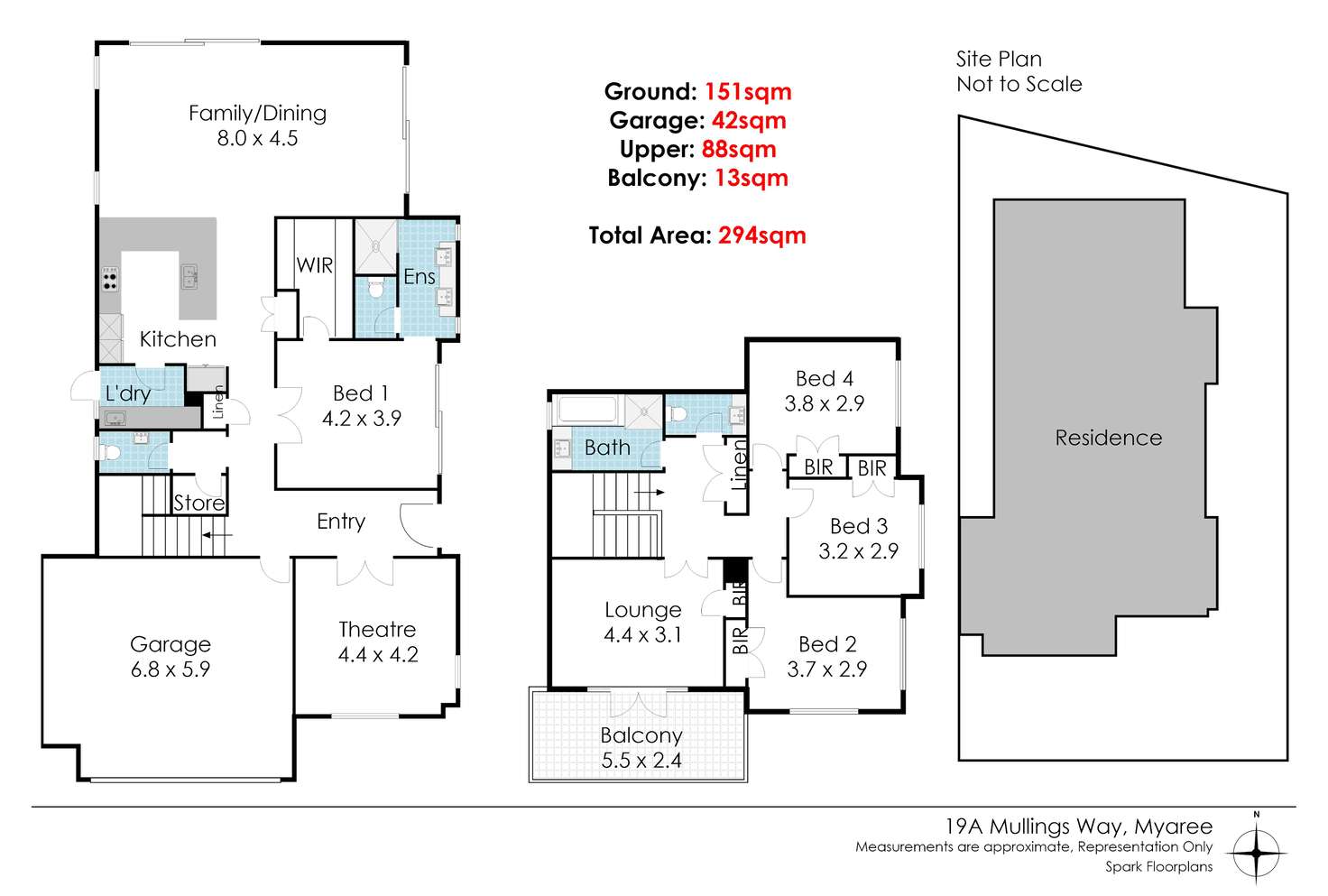 Floorplan of Homely house listing, 19A Mullings Way, Myaree WA 6154