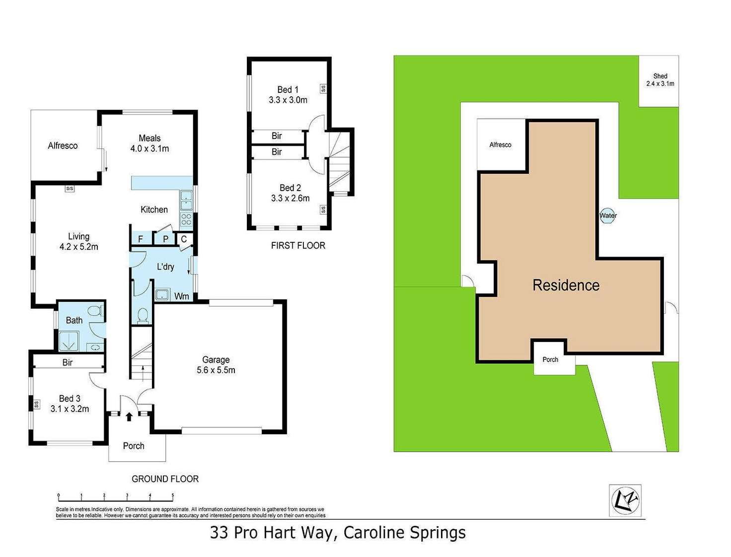 Floorplan of Homely house listing, 33 Pro Hart Way, Caroline Springs VIC 3023