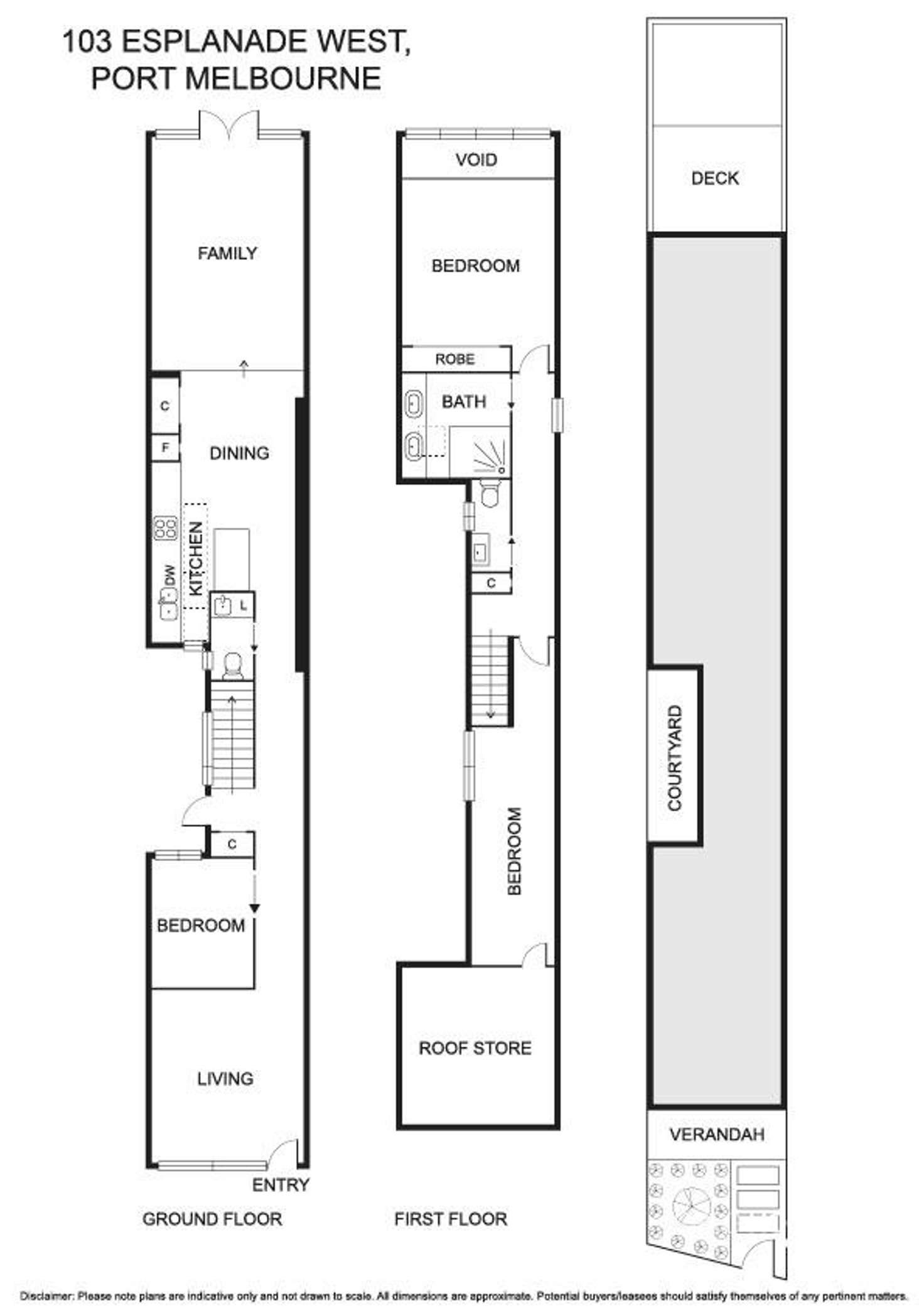Floorplan of Homely house listing, 103 Esplanade West, Port Melbourne VIC 3207