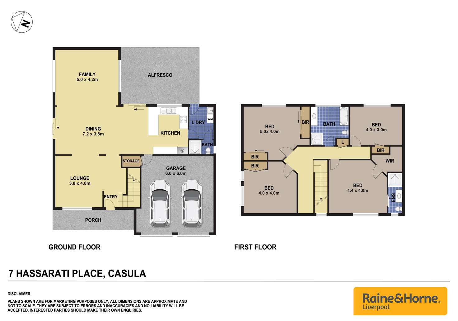 Floorplan of Homely house listing, 7 Hassarati Place, Casula NSW 2170