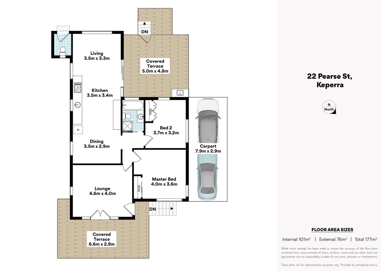 Floorplan of Homely house listing, 22 Pearse Street, Keperra QLD 4054