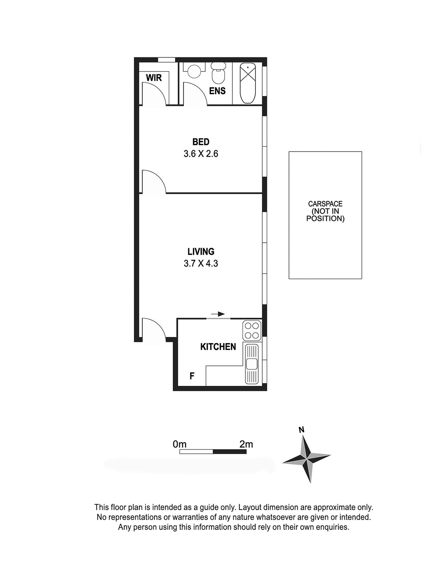 Floorplan of Homely apartment listing, 2/12 Dickens Street, Richmond VIC 3121