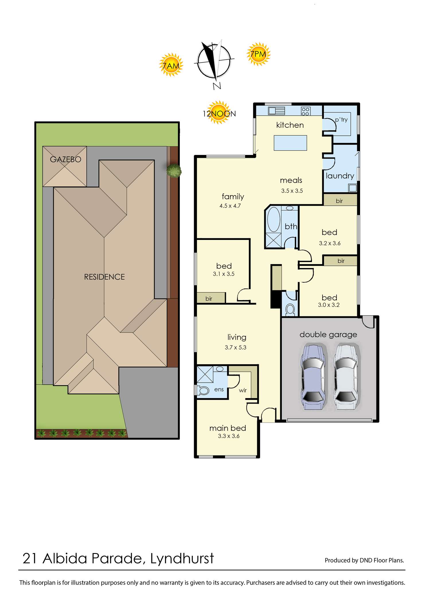 Floorplan of Homely house listing, 21 Albida Parade, Lyndhurst VIC 3975