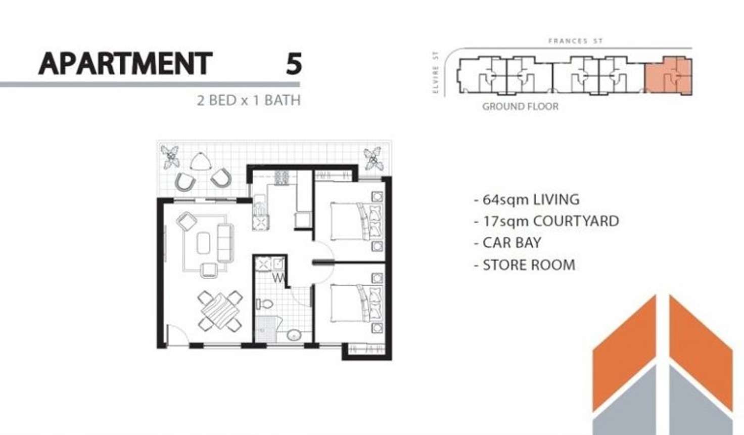 Floorplan of Homely unit listing, 5/18 Elvire Street, Midland WA 6056