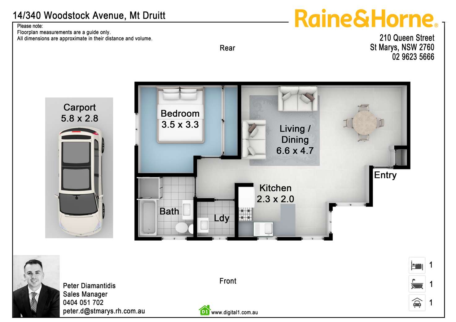 Floorplan of Homely unit listing, 14/340 Woodstock Avenue, Mount Druitt NSW 2770