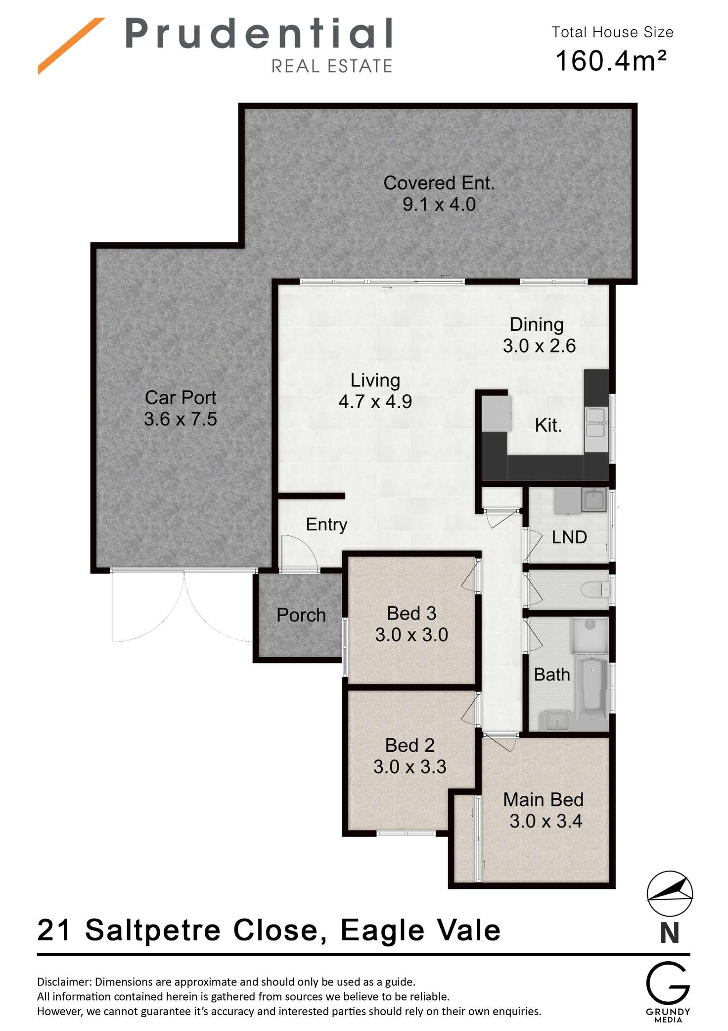 Floorplan of Homely house listing, 21 Saltpetre Close, Eagle Vale NSW 2558
