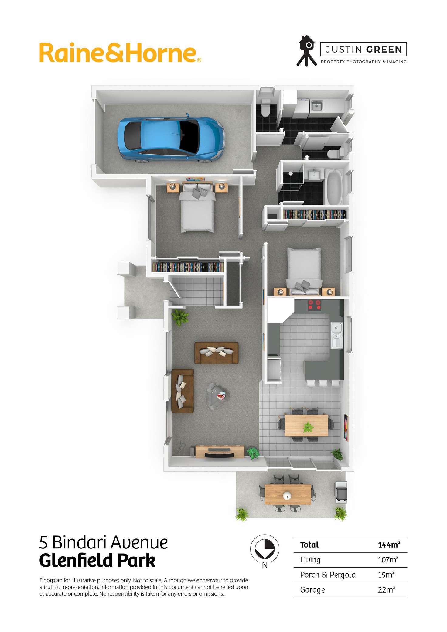 Floorplan of Homely house listing, 5 Bindari Avenue, Glenfield Park NSW 2650