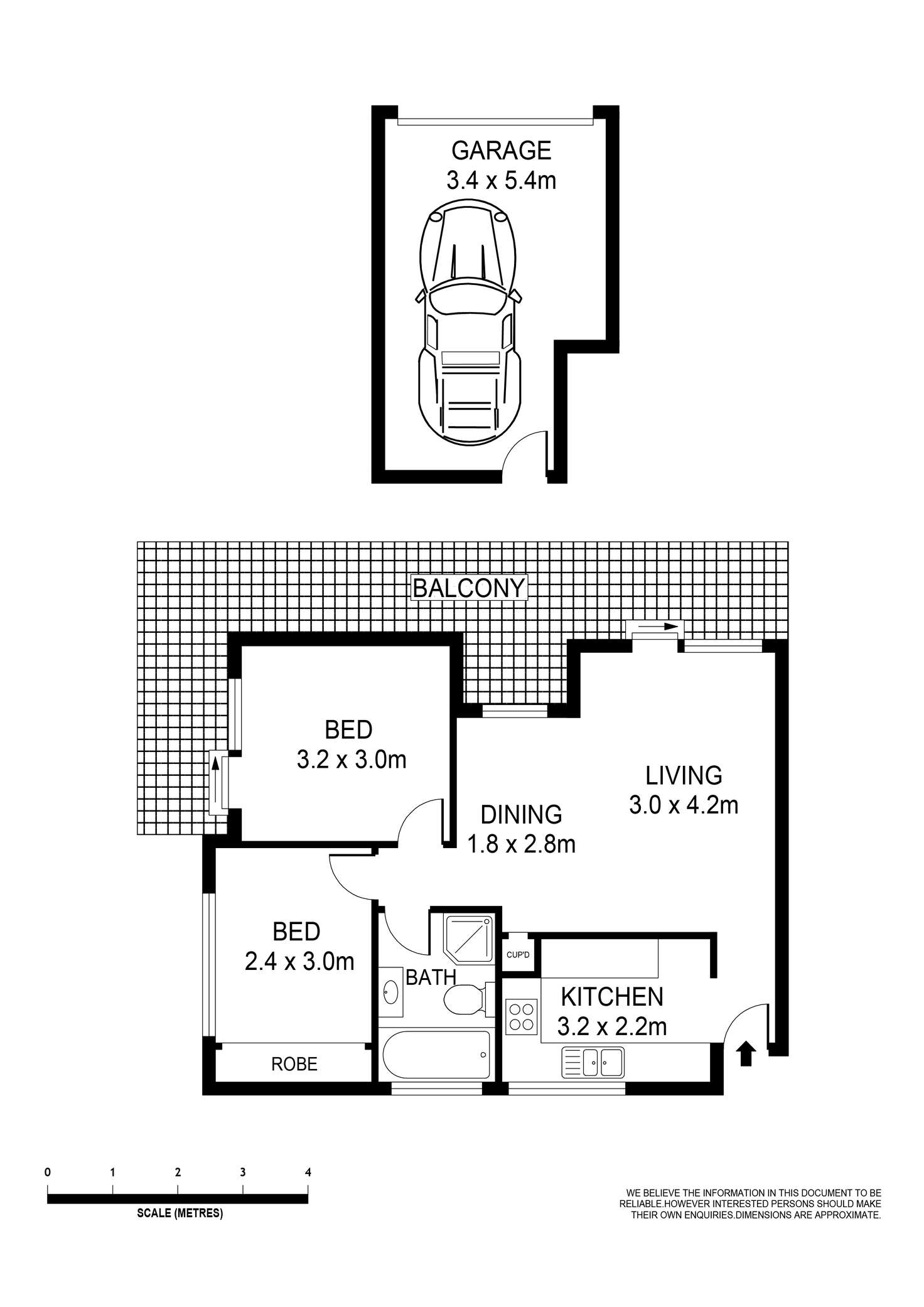 Floorplan of Homely unit listing, 3/22 French Street, Kogarah NSW 2217
