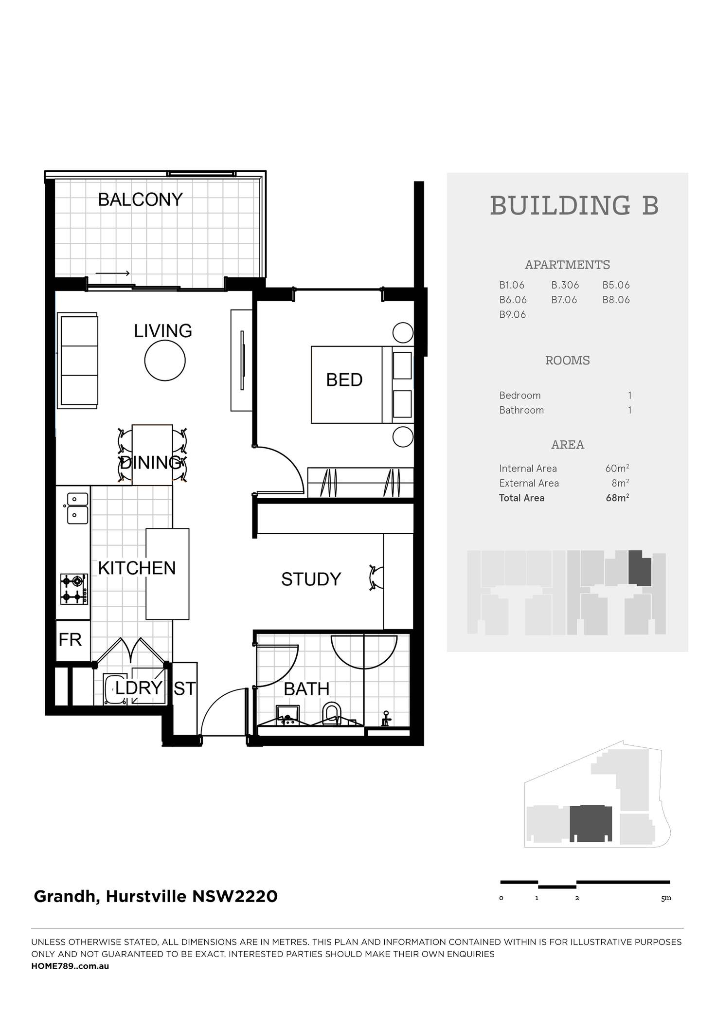 Floorplan of Homely apartment listing, B106/14 Woniora  Road, Hurstville NSW 2220