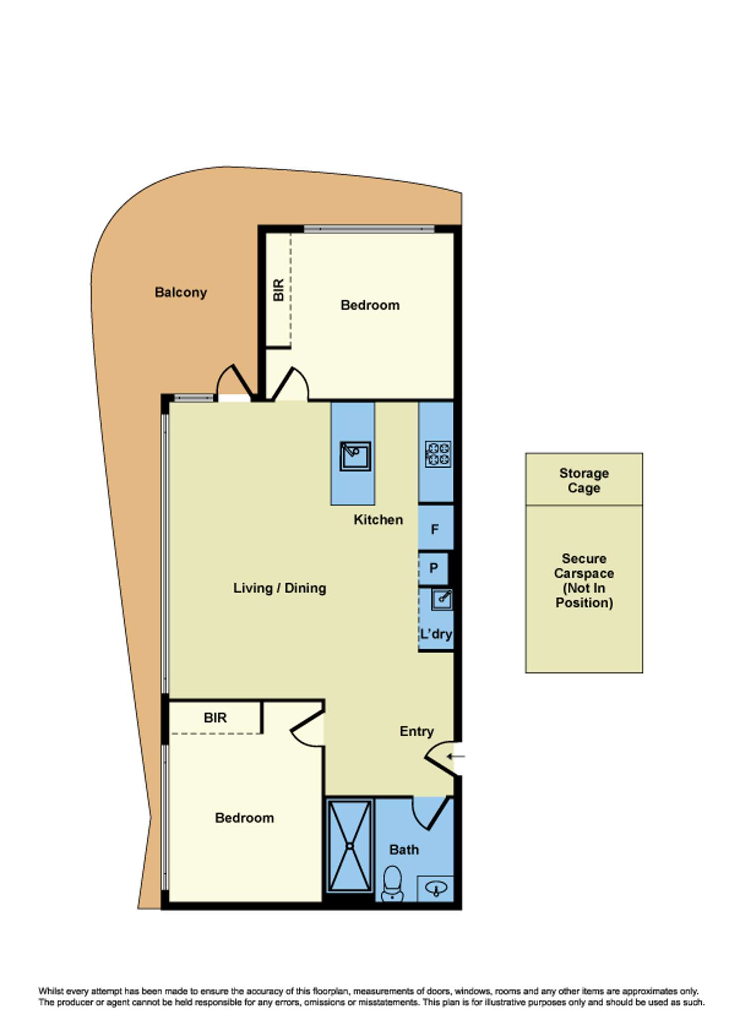 Floorplan of Homely apartment listing, 410/25 Windsor Terrace, Williamstown VIC 3016