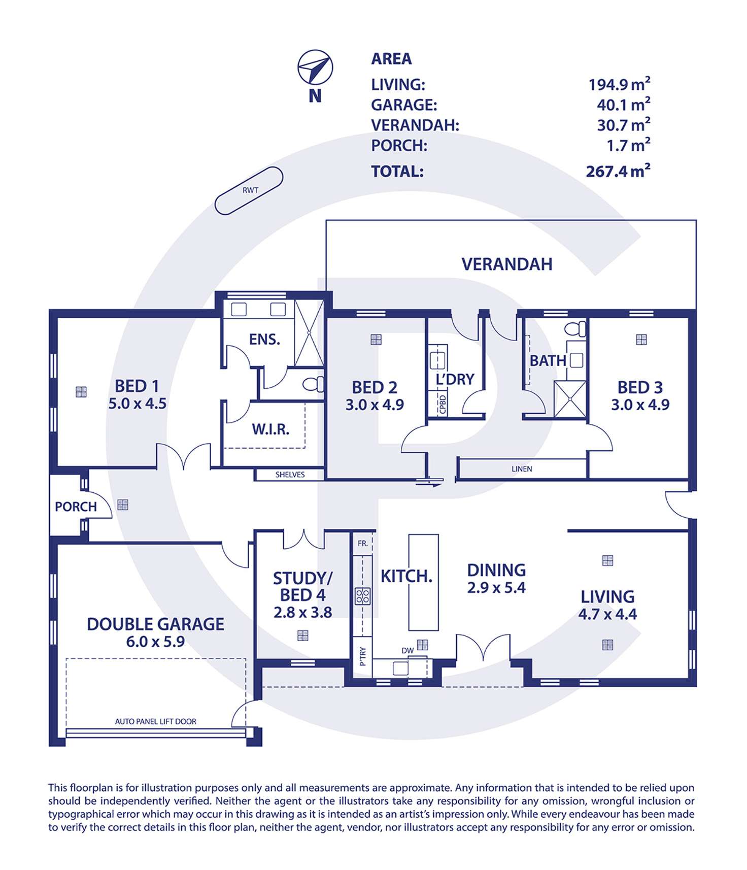 Floorplan of Homely house listing, 47 Anzac Ridge Road, Bridgewater SA 5155