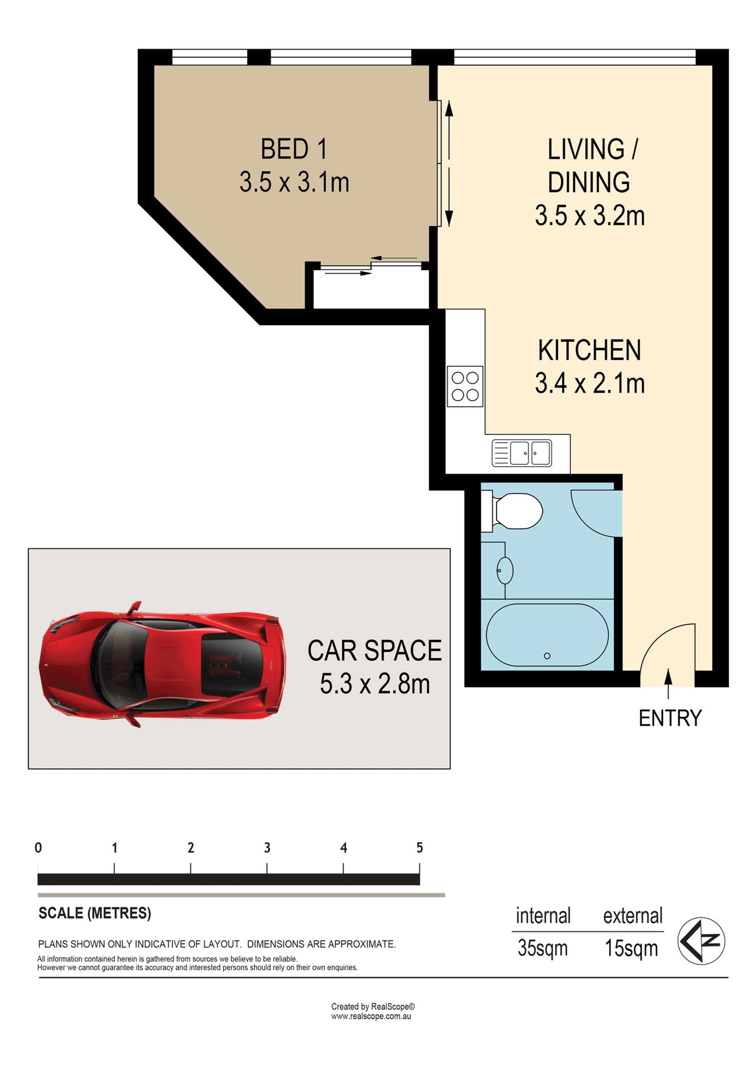 Floorplan of Homely unit listing, 6/435 Coronation Drive, Auchenflower QLD 4066