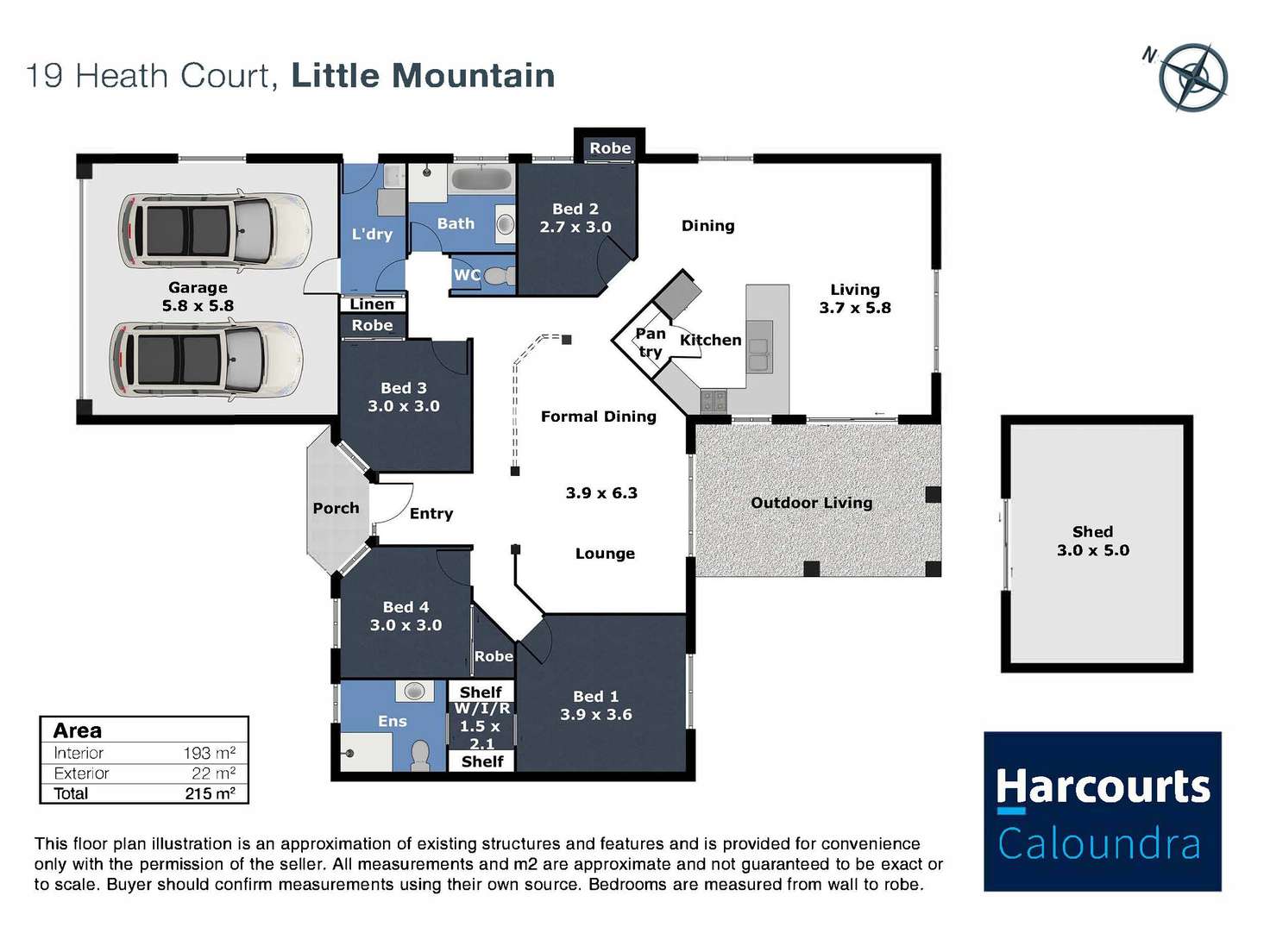 Floorplan of Homely house listing, 19 Heath Court, Little Mountain QLD 4551