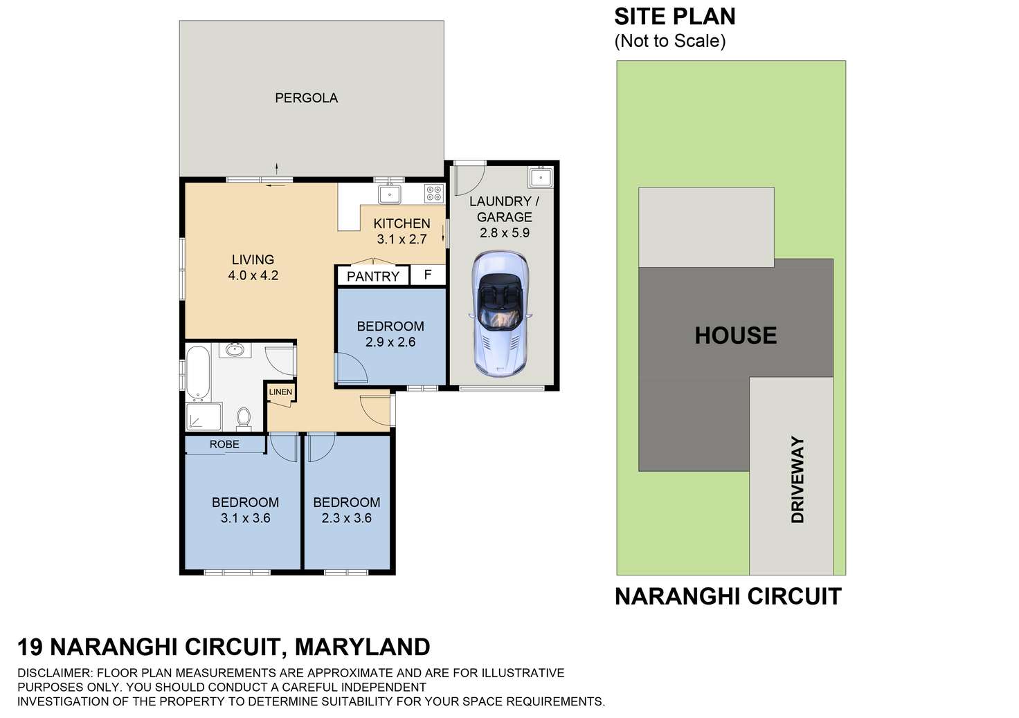 Floorplan of Homely house listing, 19 Naranghi Circuit, Maryland NSW 2287