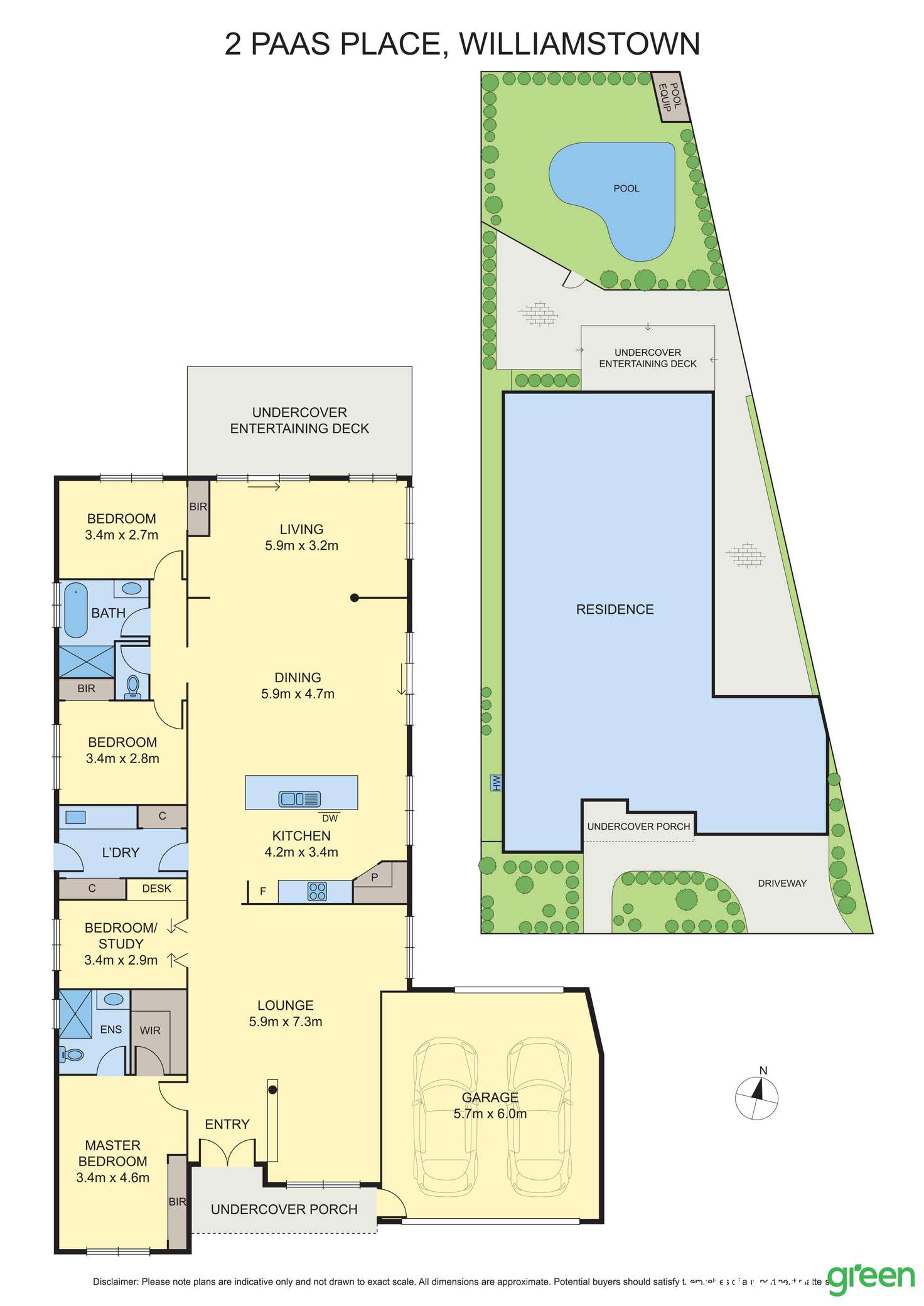 Floorplan of Homely house listing, 2 Paas Place, Williamstown VIC 3016