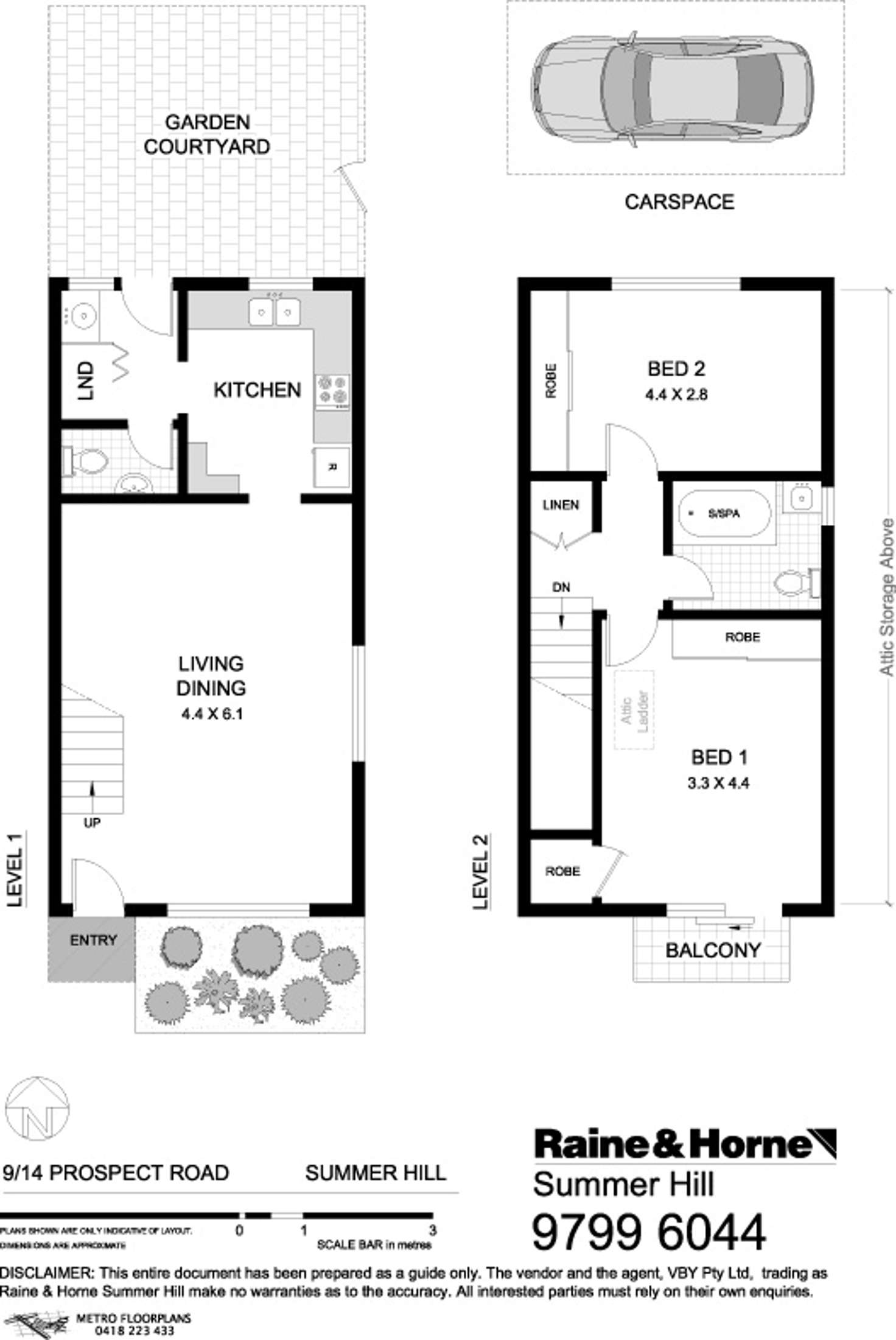Floorplan of Homely townhouse listing, 9/14 Prospect Road, Summer Hill NSW 2130