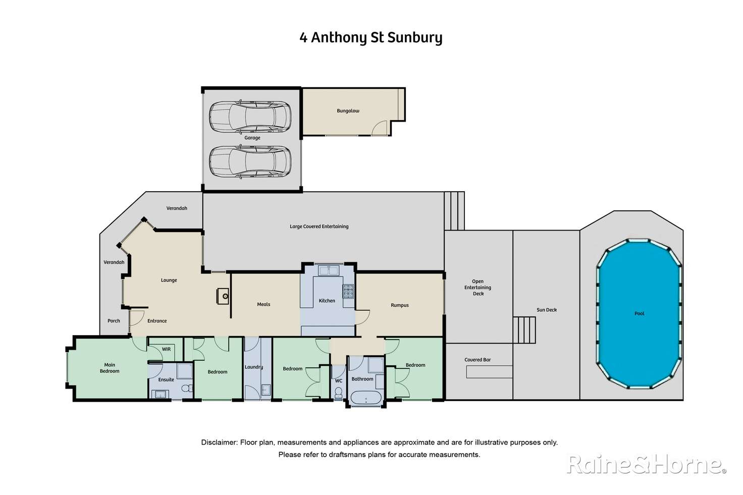 Floorplan of Homely house listing, 4 Anthony Street, Sunbury VIC 3429