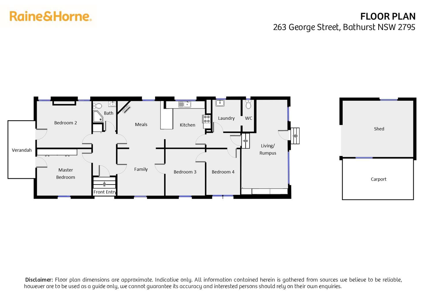 Floorplan of Homely house listing, 263 George Street, Bathurst NSW 2795