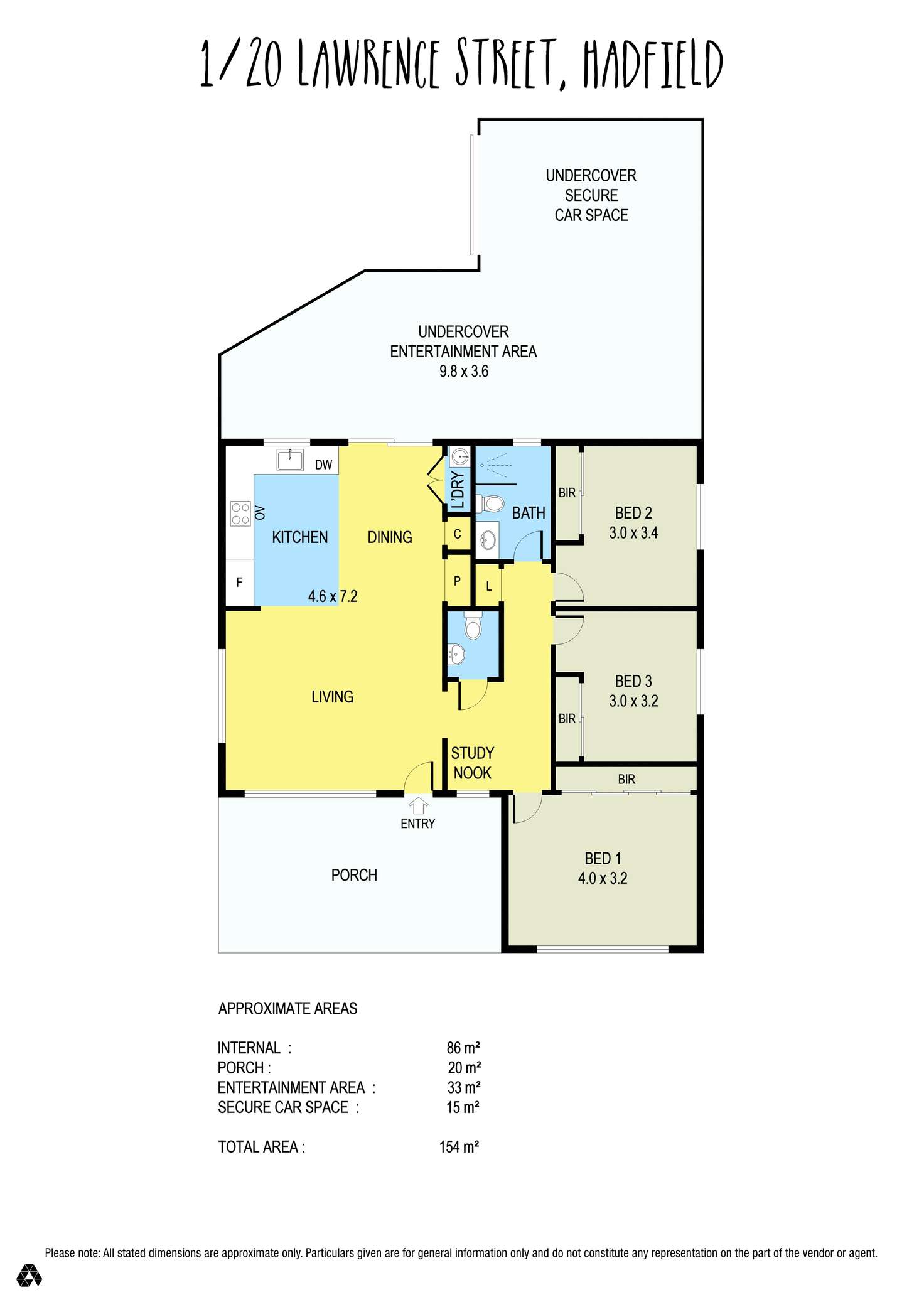 Floorplan of Homely house listing, 1/20 Lawrence Street, Hadfield VIC 3046