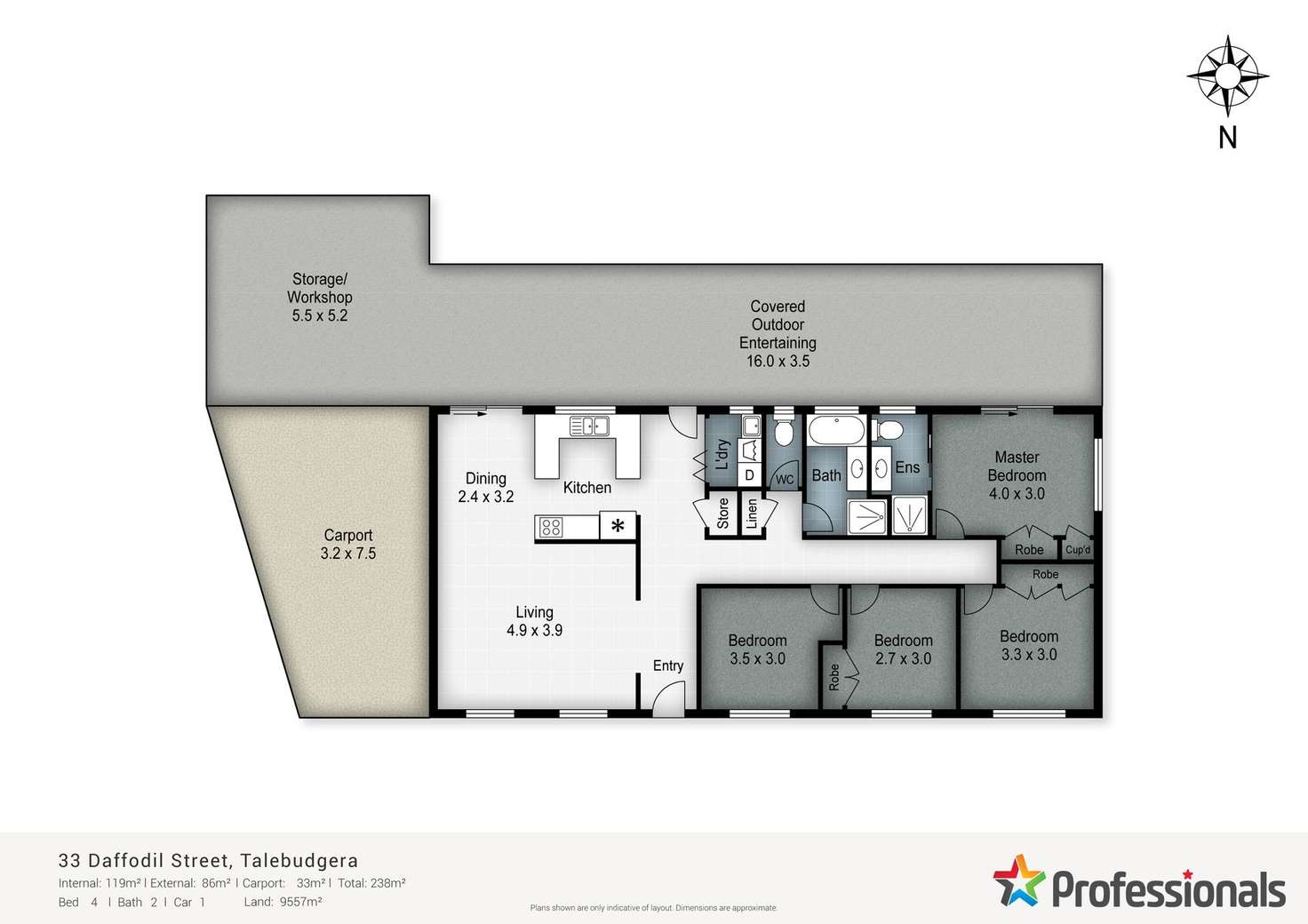 Floorplan of Homely house listing, 33 Daffodil Street, Tallebudgera QLD 4228