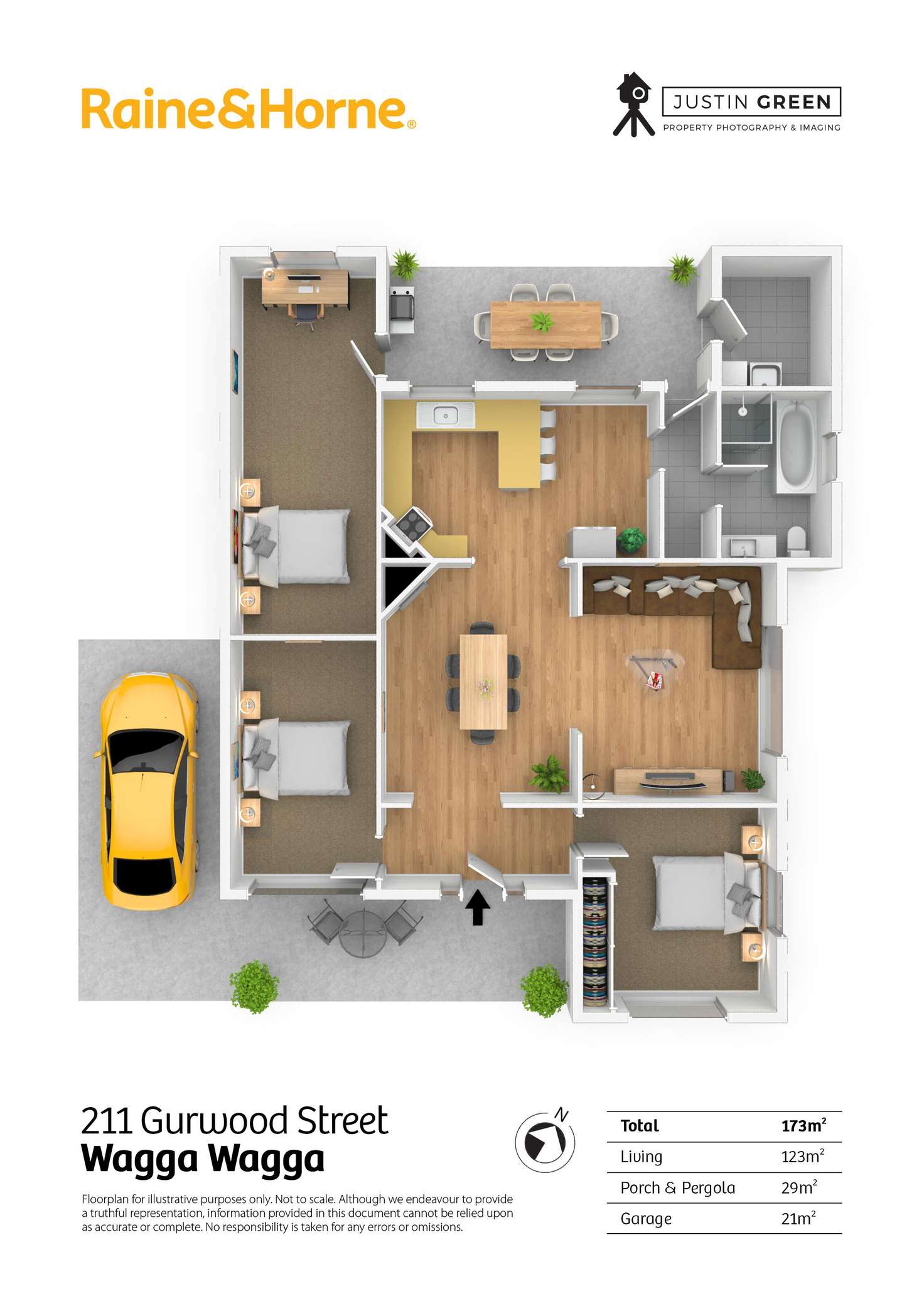 Floorplan of Homely house listing, 211 Gurwood Street, Wagga Wagga NSW 2650