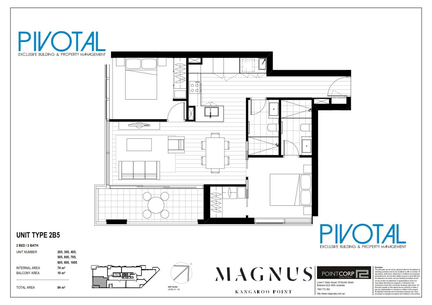 Floorplan of Homely apartment listing, 8052/59 O'Connell St, Kangaroo Point QLD 4169