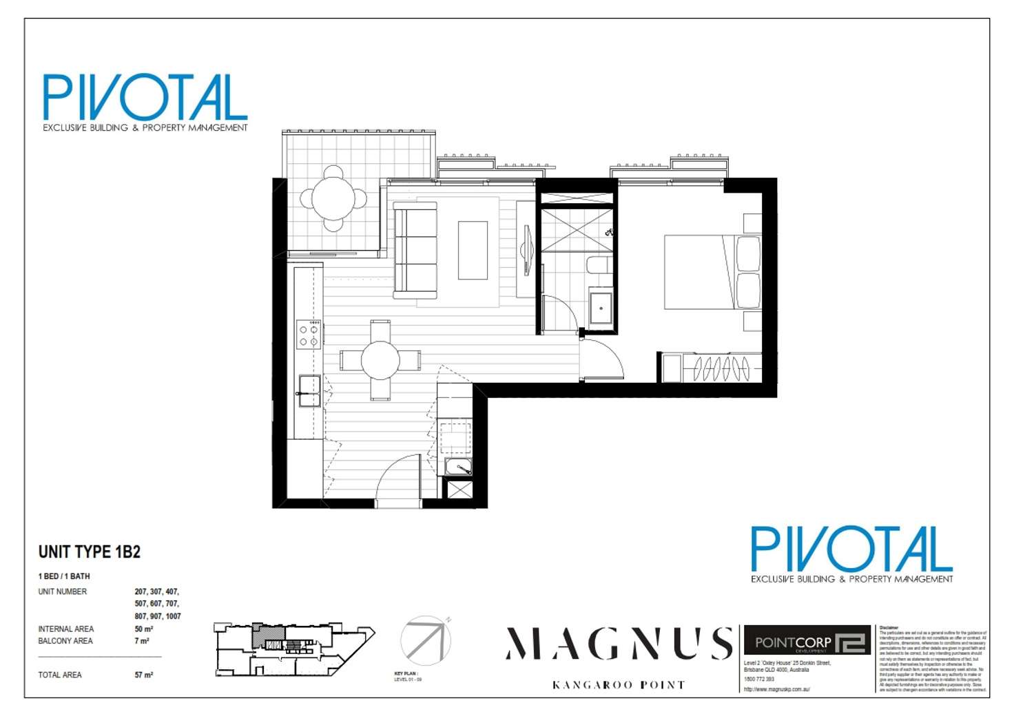 Floorplan of Homely apartment listing, 9071/59 O'Connell St, Kangaroo Point QLD 4169