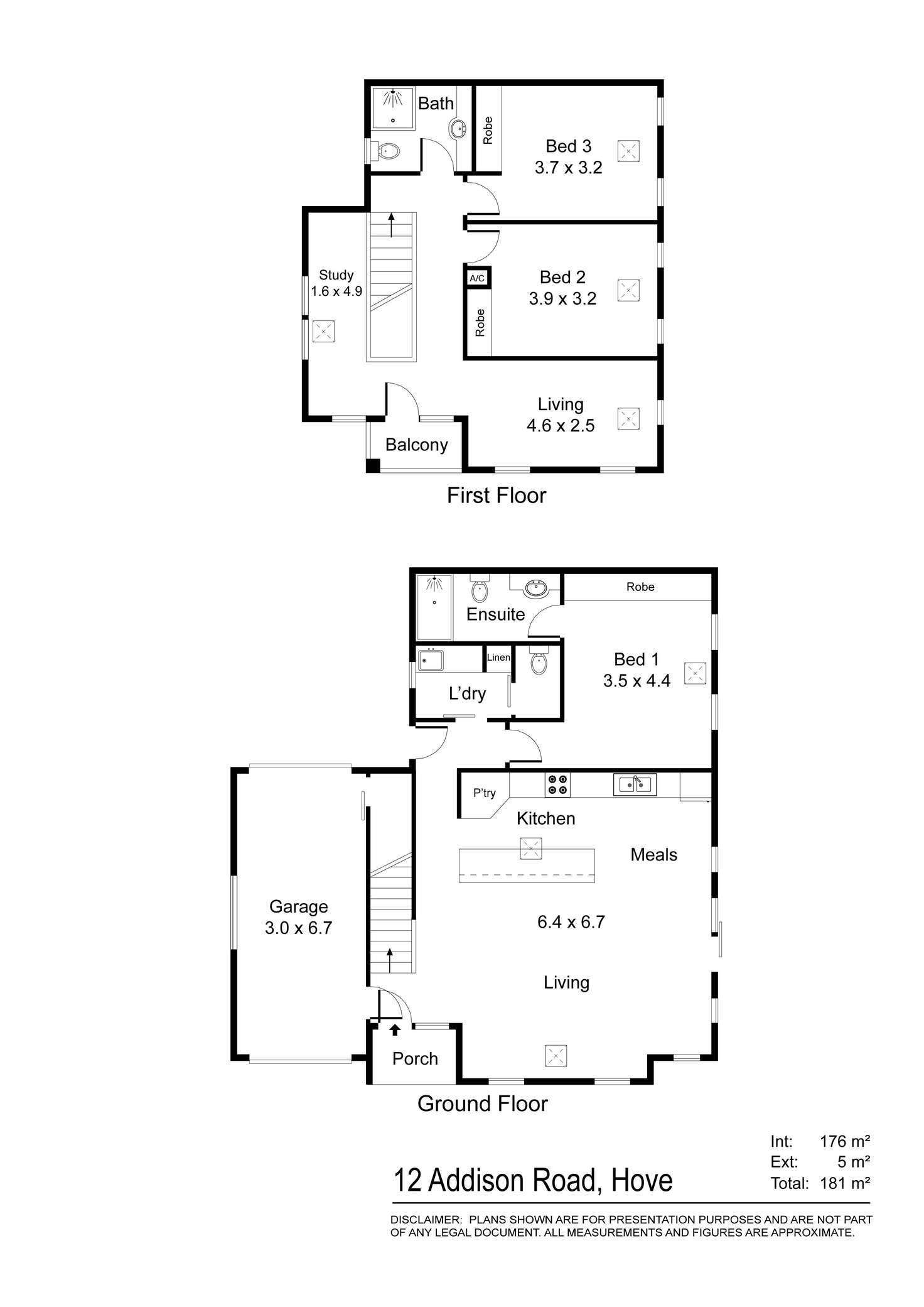 Floorplan of Homely house listing, 12 Addison Road, Hove SA 5048