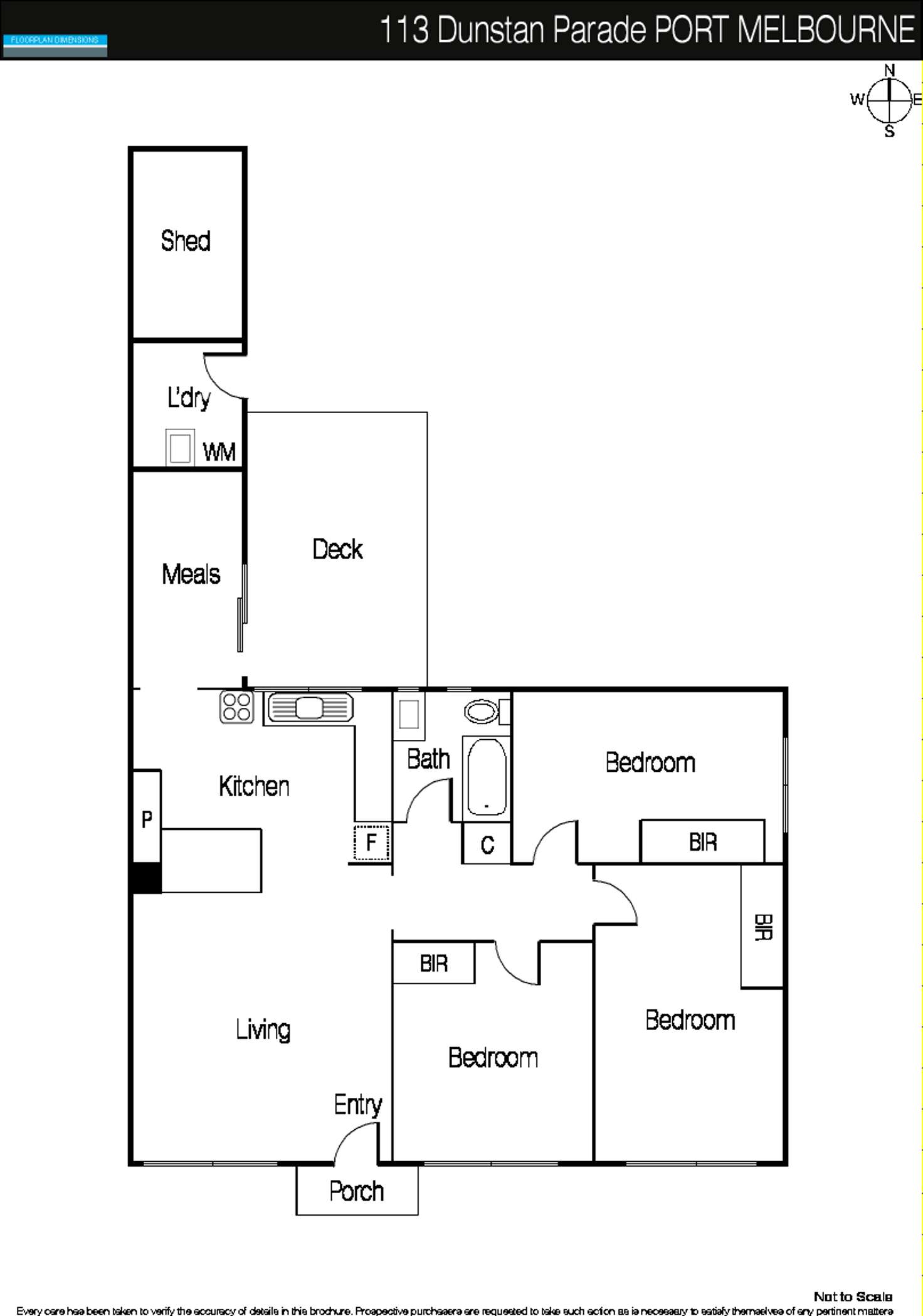 Floorplan of Homely house listing, 113 Dunstan Parade, Port Melbourne VIC 3207