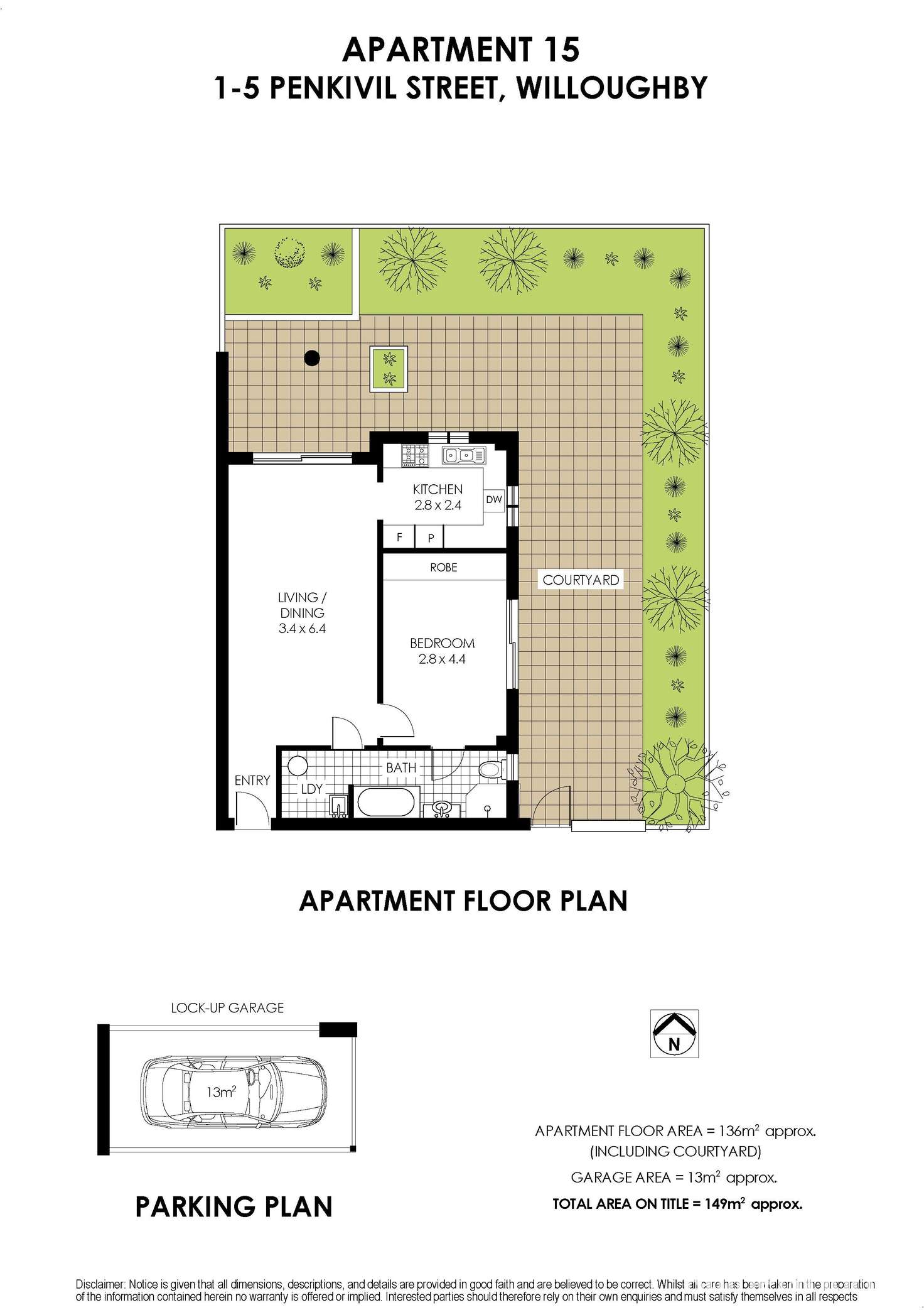 Floorplan of Homely unit listing, 15/1-5 Penkivil Street, Willoughby NSW 2068