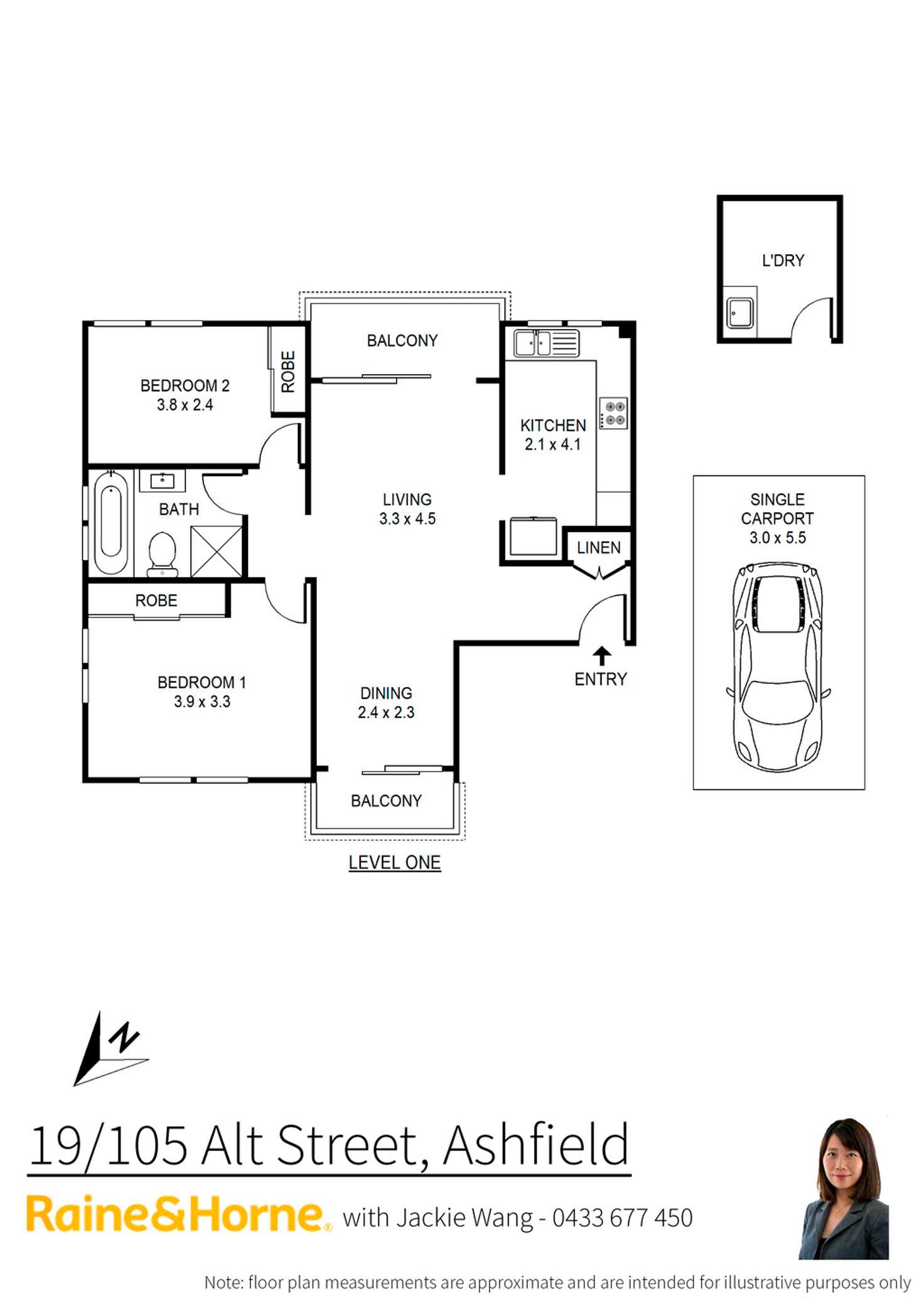 Floorplan of Homely unit listing, 19/105 Alt Street, Ashfield NSW 2131